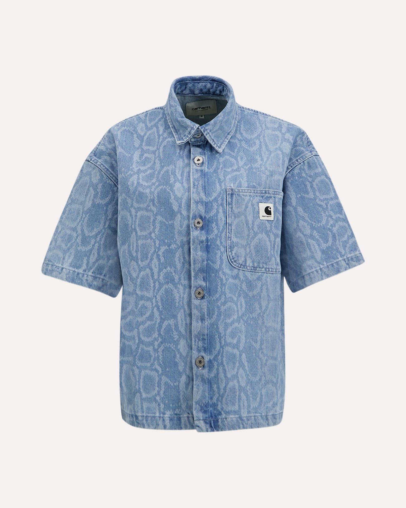 Carhartt W' S/S Snake Lovilia Shirt BLAUW 1