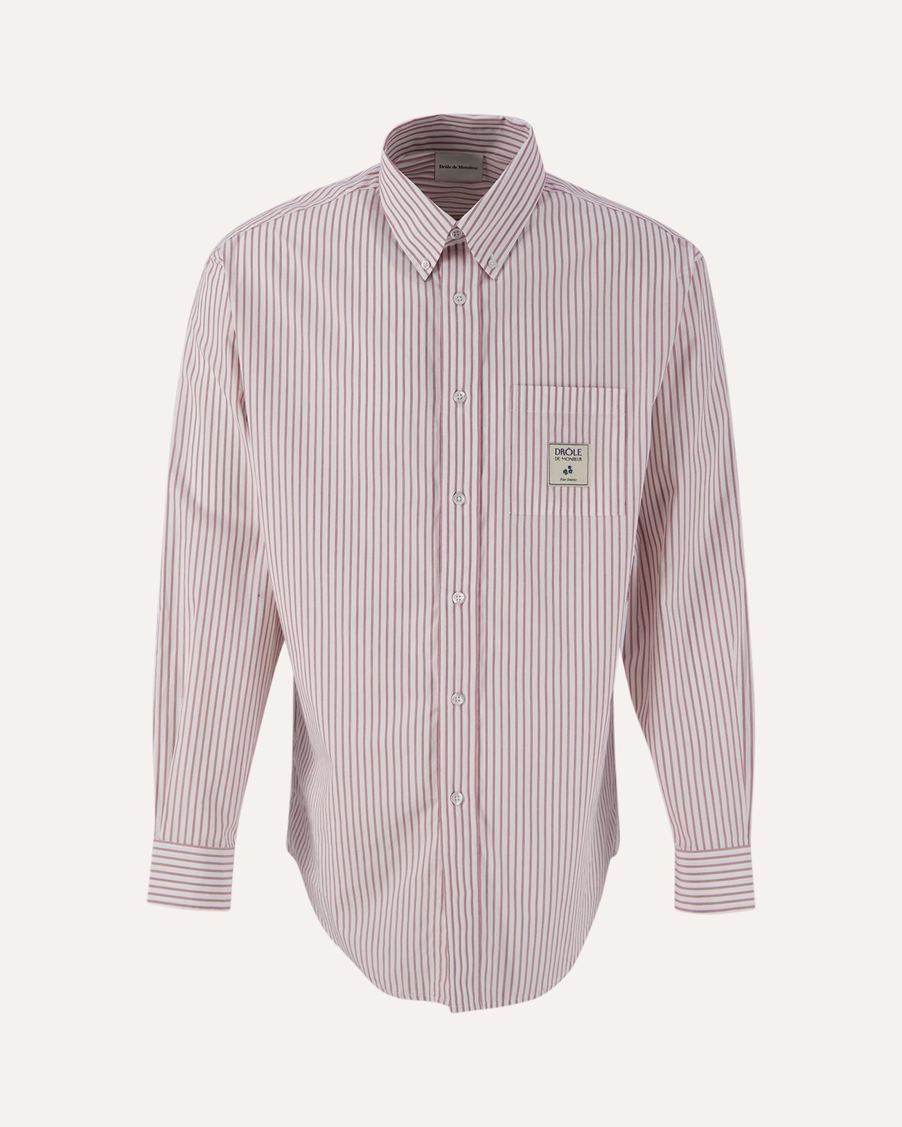 Drole de Monsieur La Chemise Rayée BEIGE 1