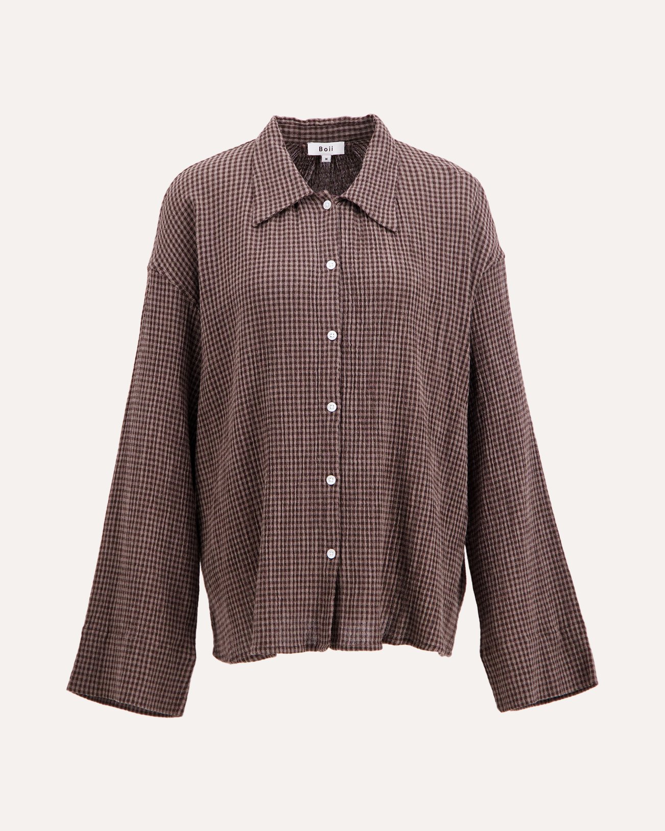 Boii Studios Tinsi Check Shirt BRUIN 1