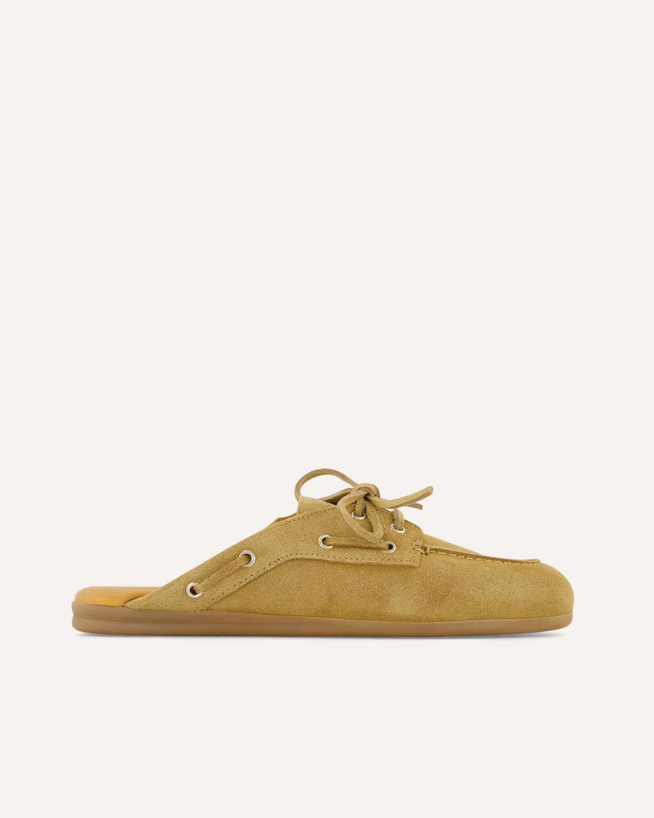 Posa Boat Loafer Mule - Suede BEIGE 1