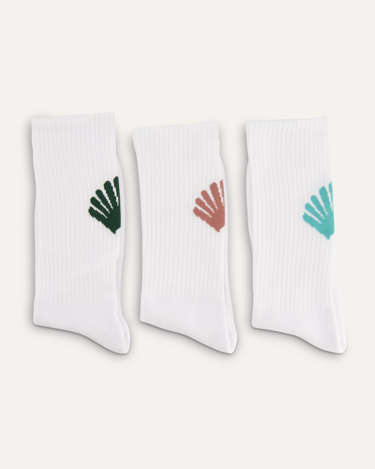 New Amsterdam Surf Association Logo Socks 3-Pack White WIT 1