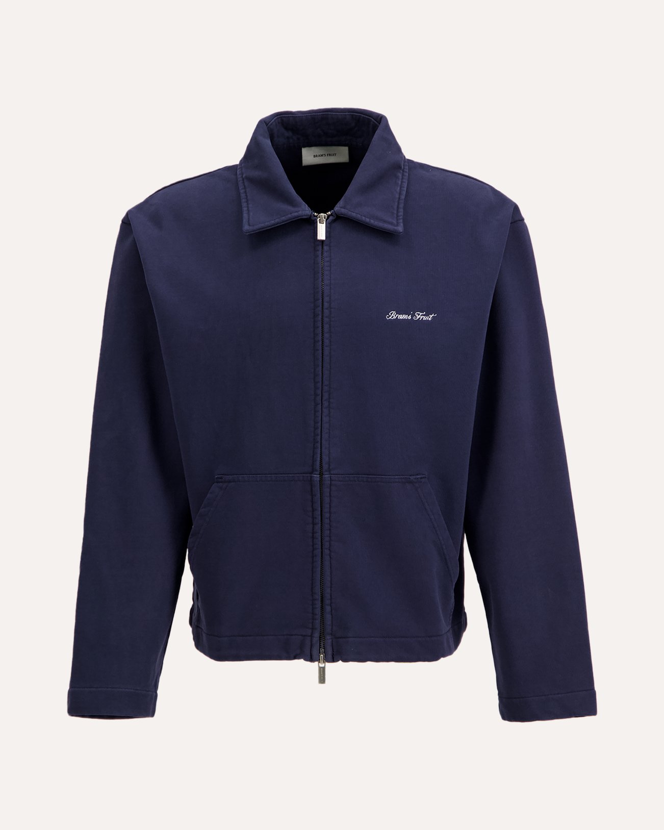 Brams Fruit Script Logo Full Zip DONKERBLAUW 1