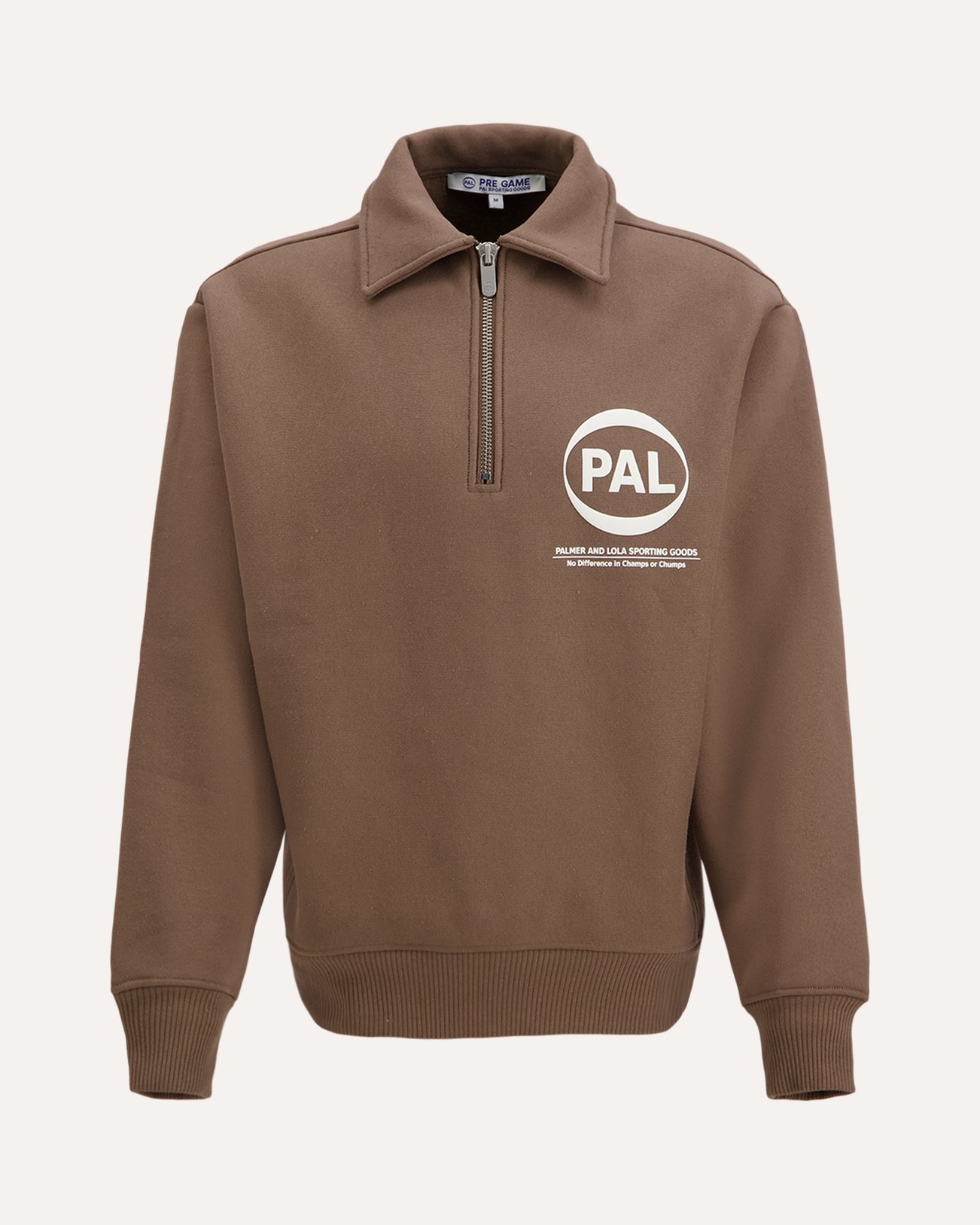 PAL Sporting Goods Pre Game Half Zip LICHTBRUIN 1