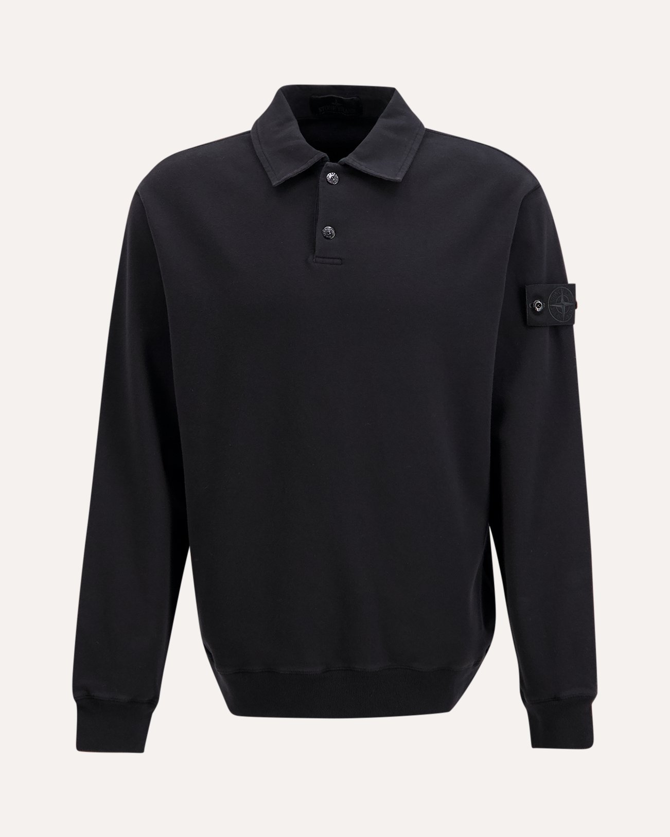 Stone Island 6100026 Polo Ls Ghost ZWART 1