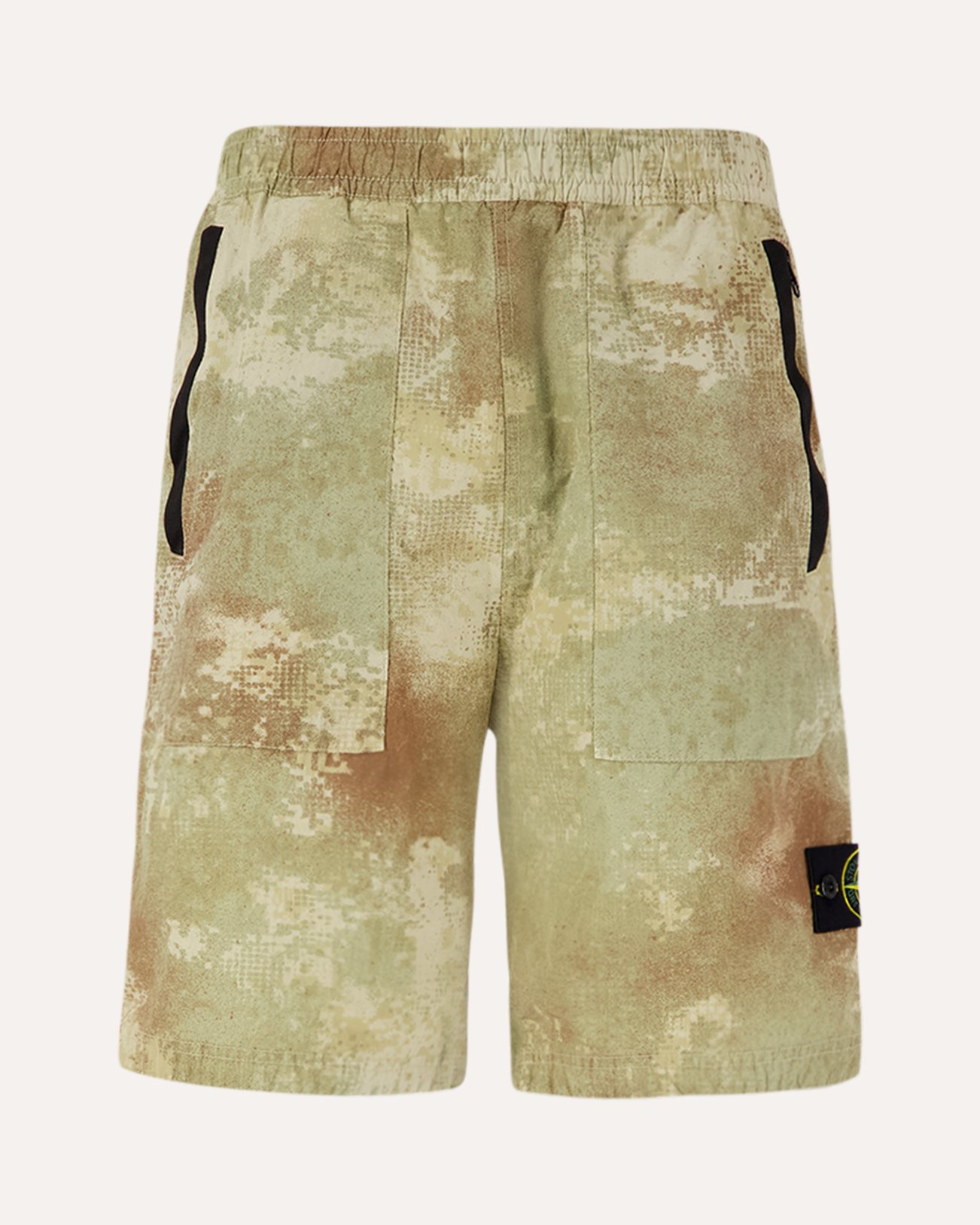 Stone Island L20E1 Dissolving Grid Camo Nylon Garment Dyed Bermuda Shorts MULTICOLOR 1