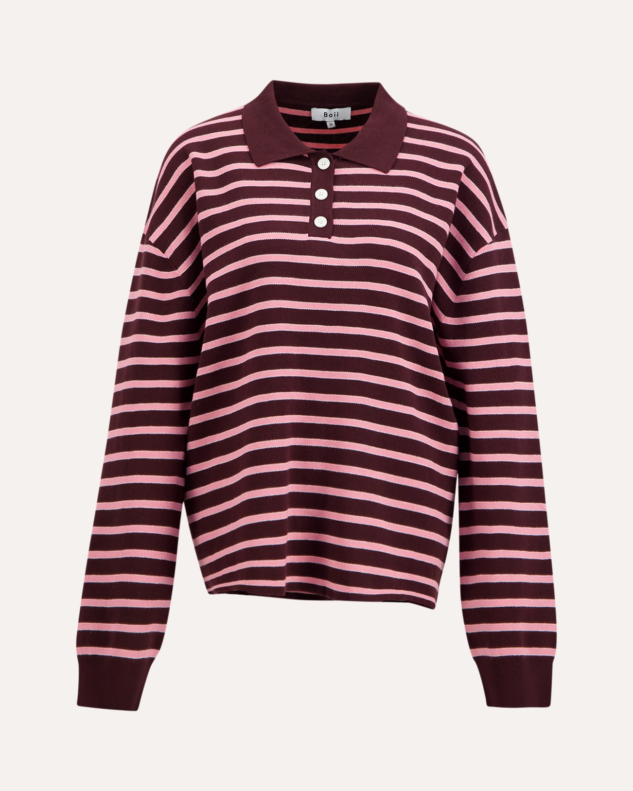 Boii Studios Adanne Polo Knit ROOD 1