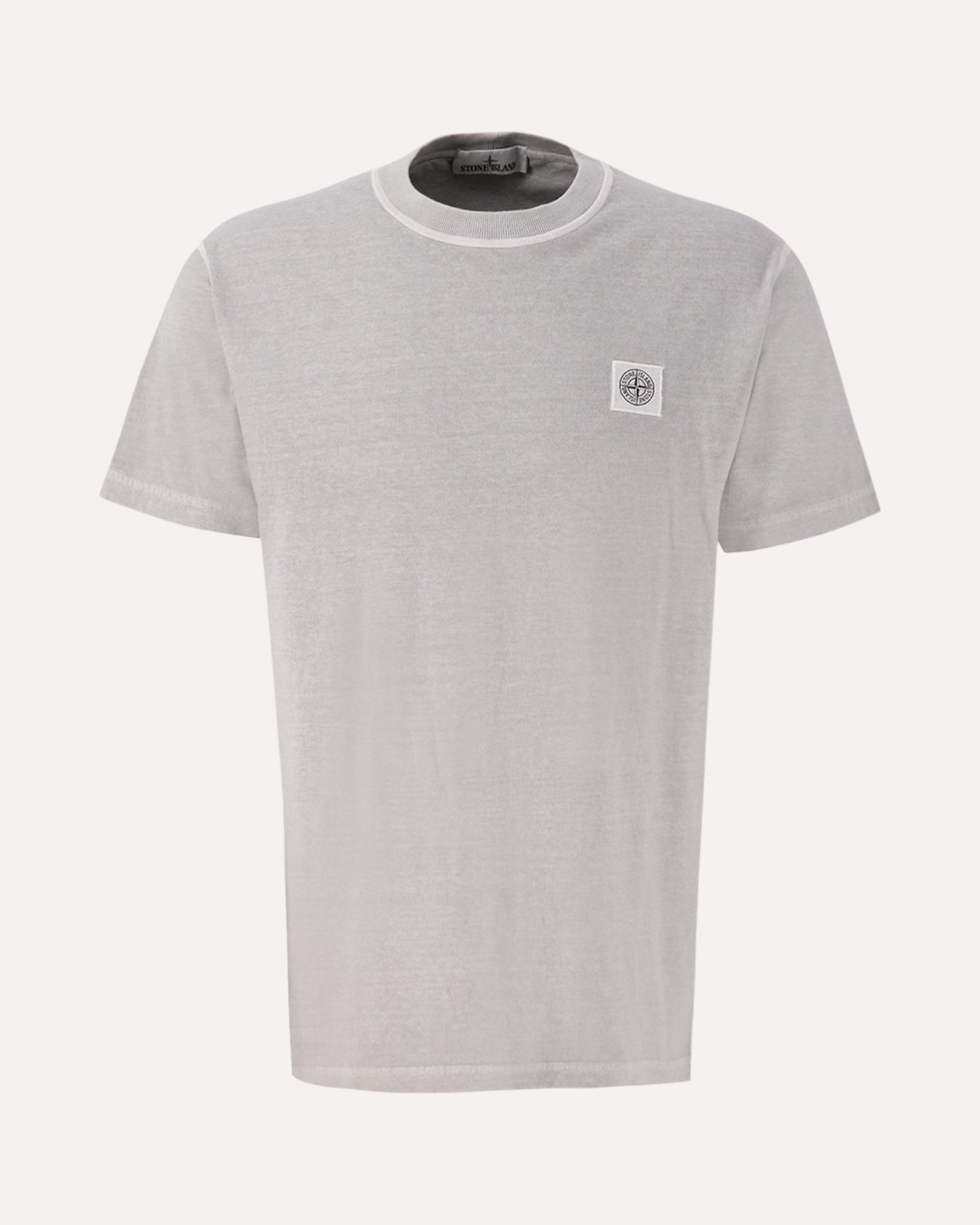 Stone Island 23757 Organic Cotton Jersey Garment Dyed 'Fissato' Effect T-Shirt BEIGE 1