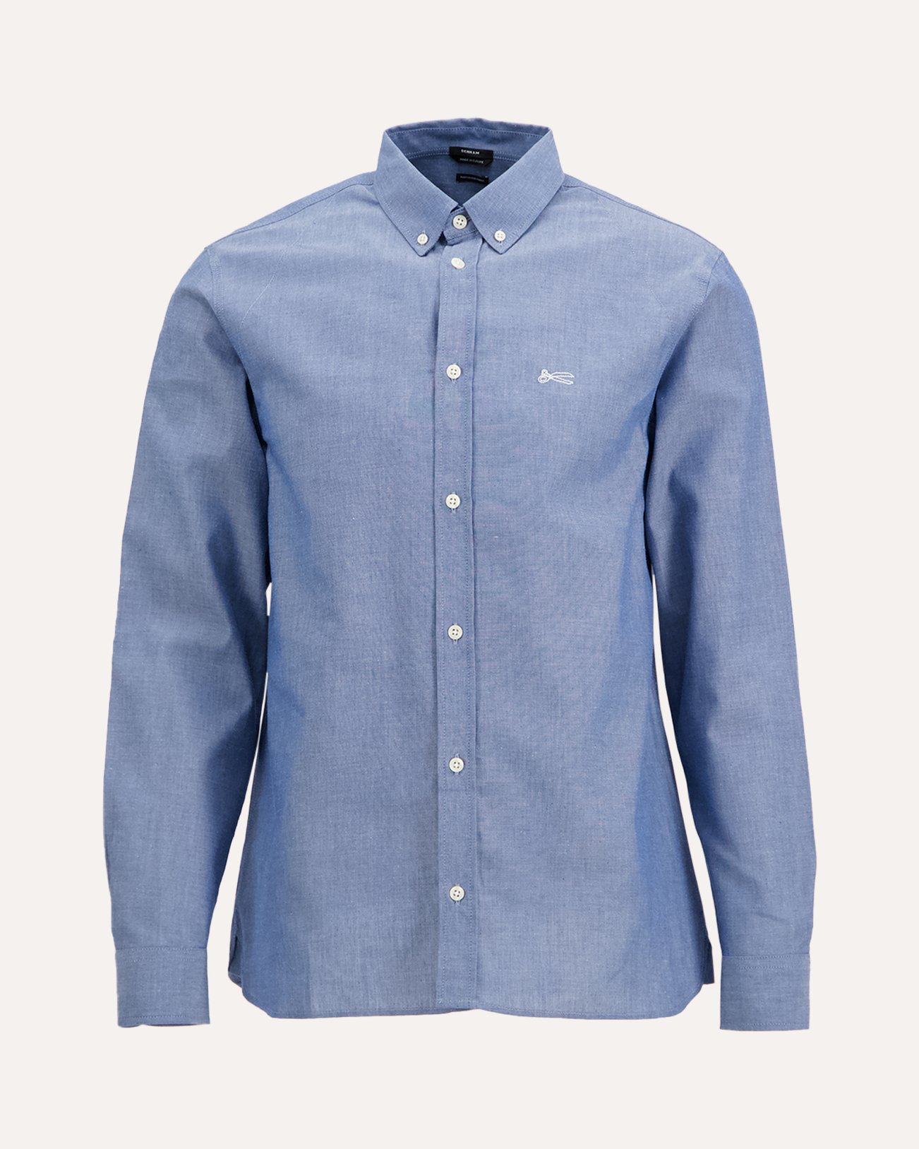 Denham Scissor Button Down Shirt Mc BLAUW 1