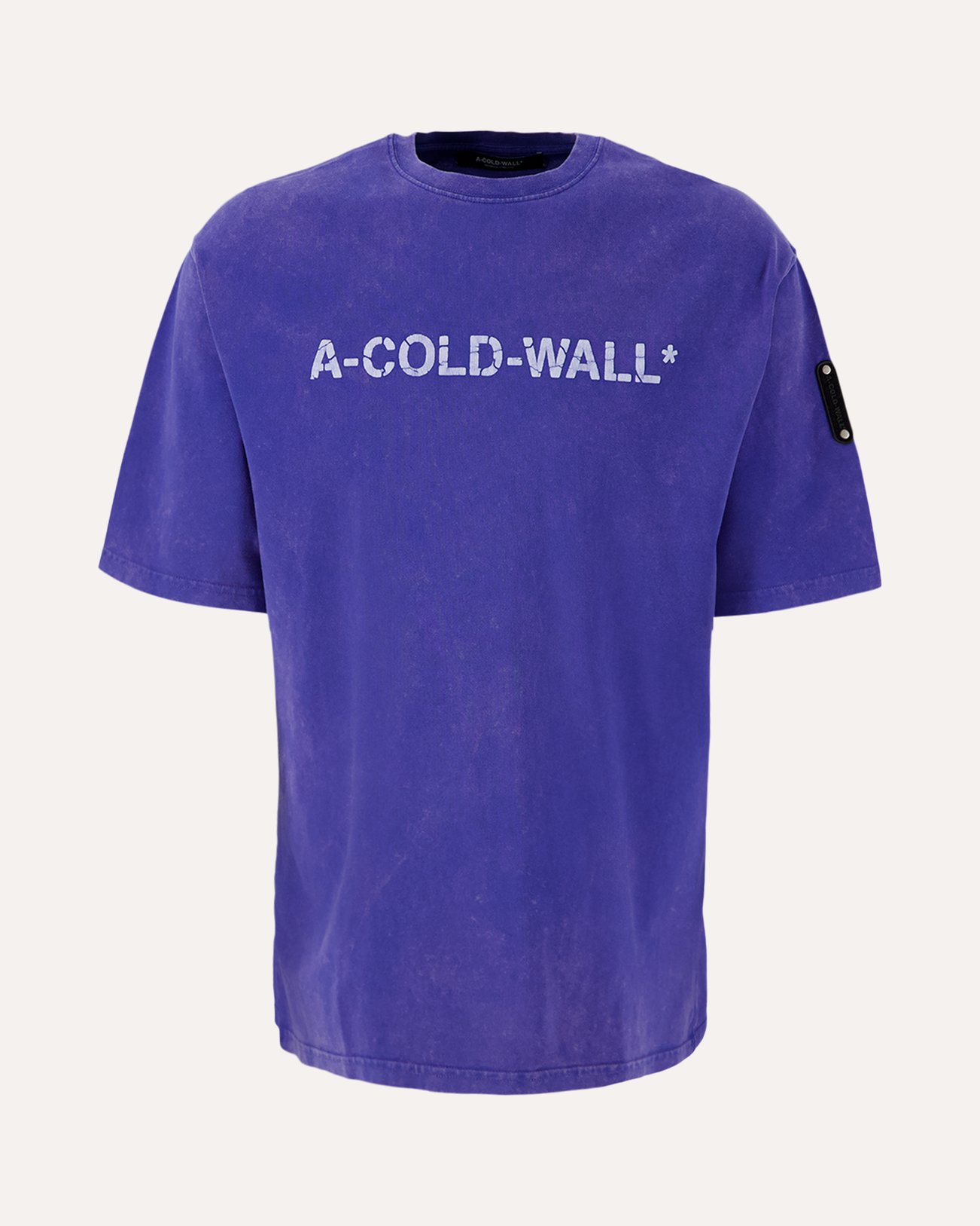 A-COLD-WALL* Overdye Logo T-Shirt BLAUW 1