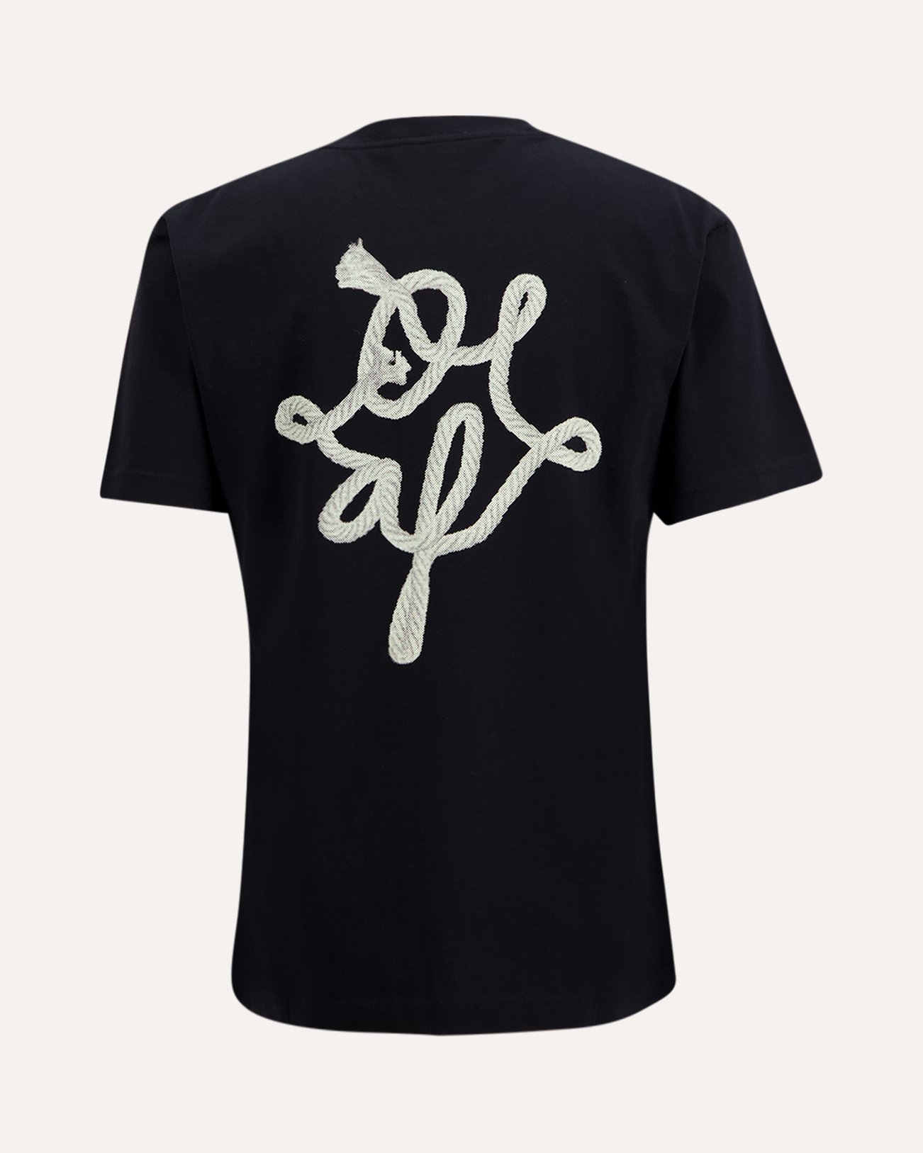 OLAF Lasso Monogram Tee ZWART 1