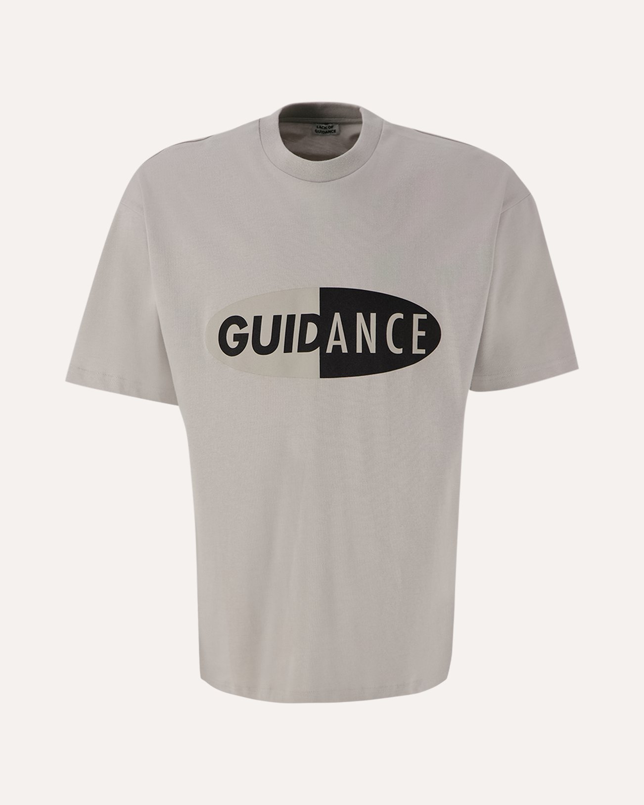 Lack of Guidance David T-Shirt LICHTGRIJS 1