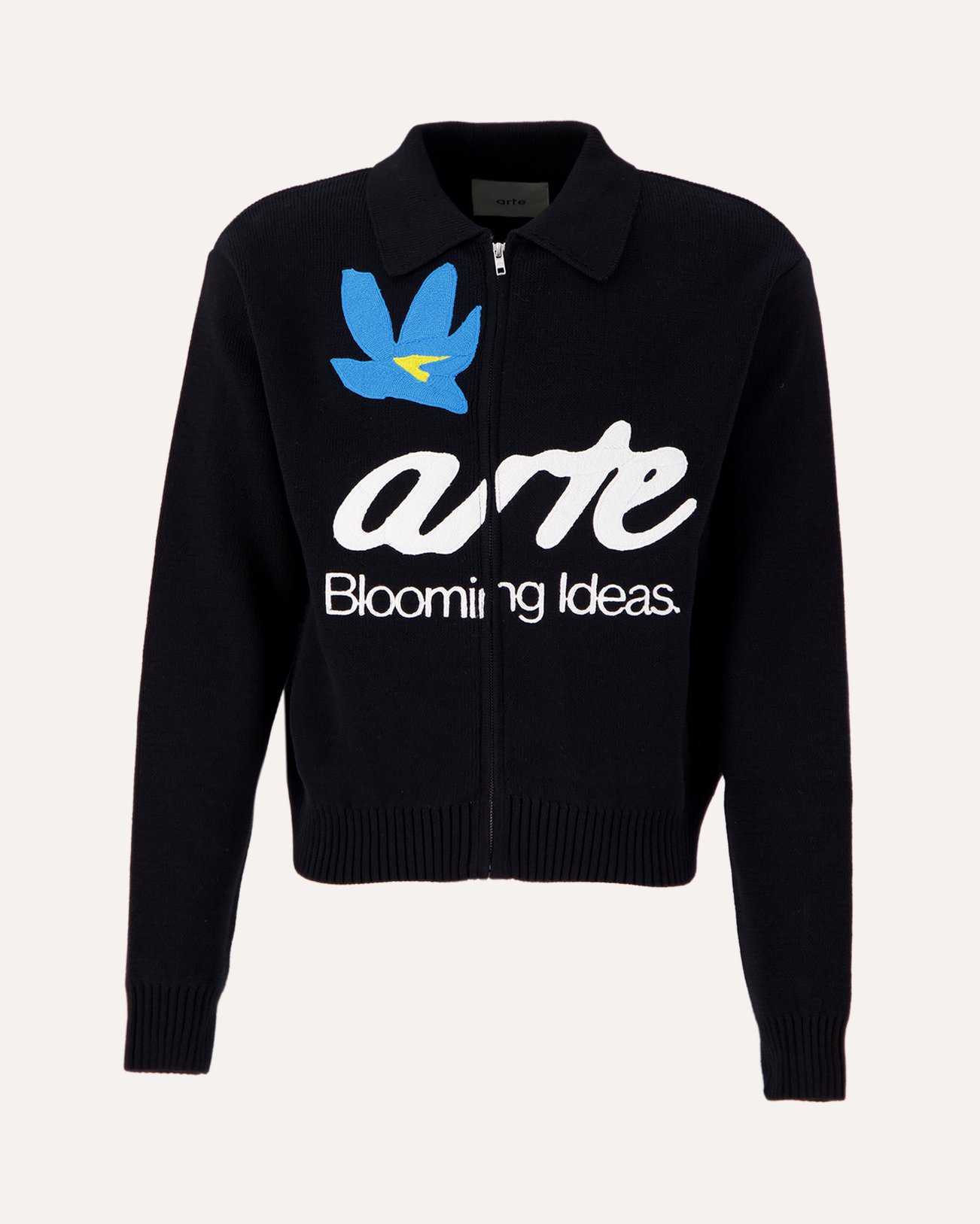 Arte Antwerp Arte Blooming Ideas Cardigan ZWART 1