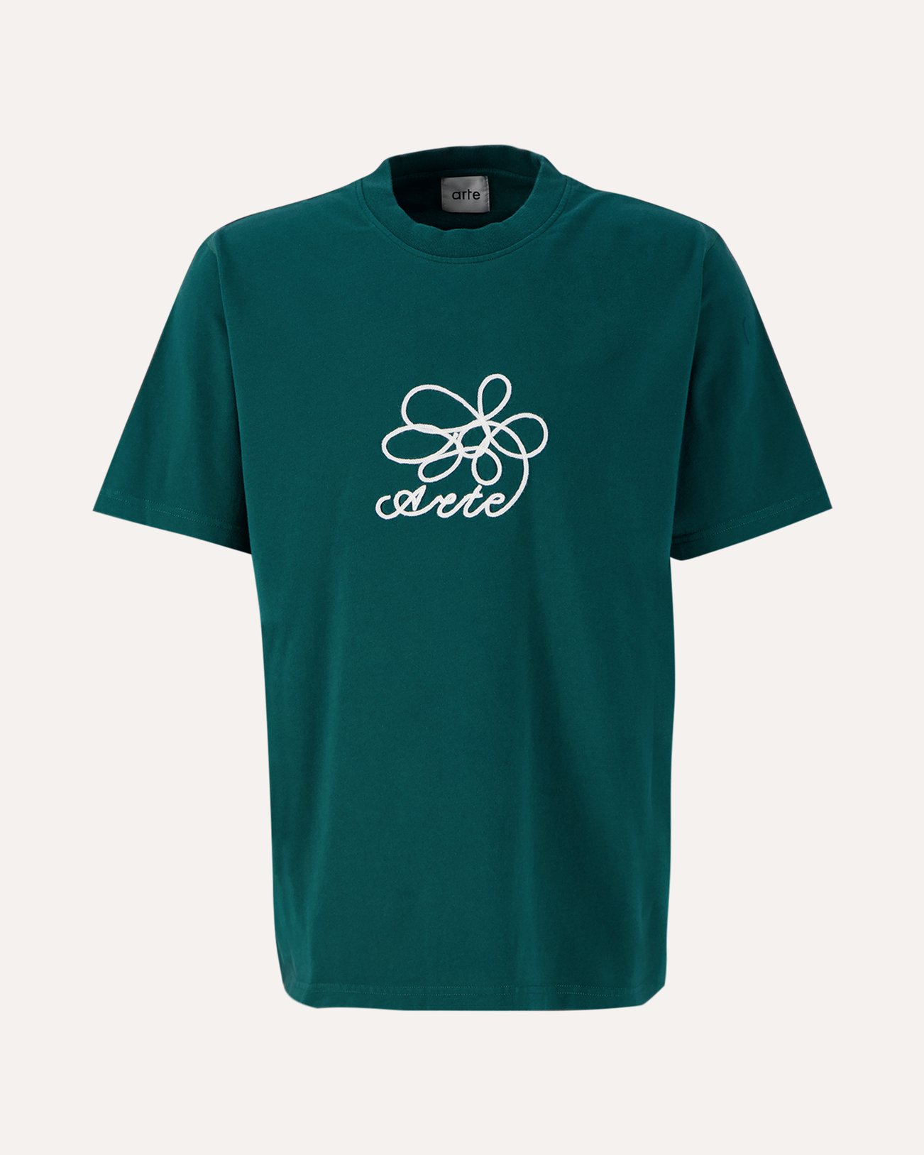 Arte Antwerp Arte Round Flower Front T'Shirt GROEN 1