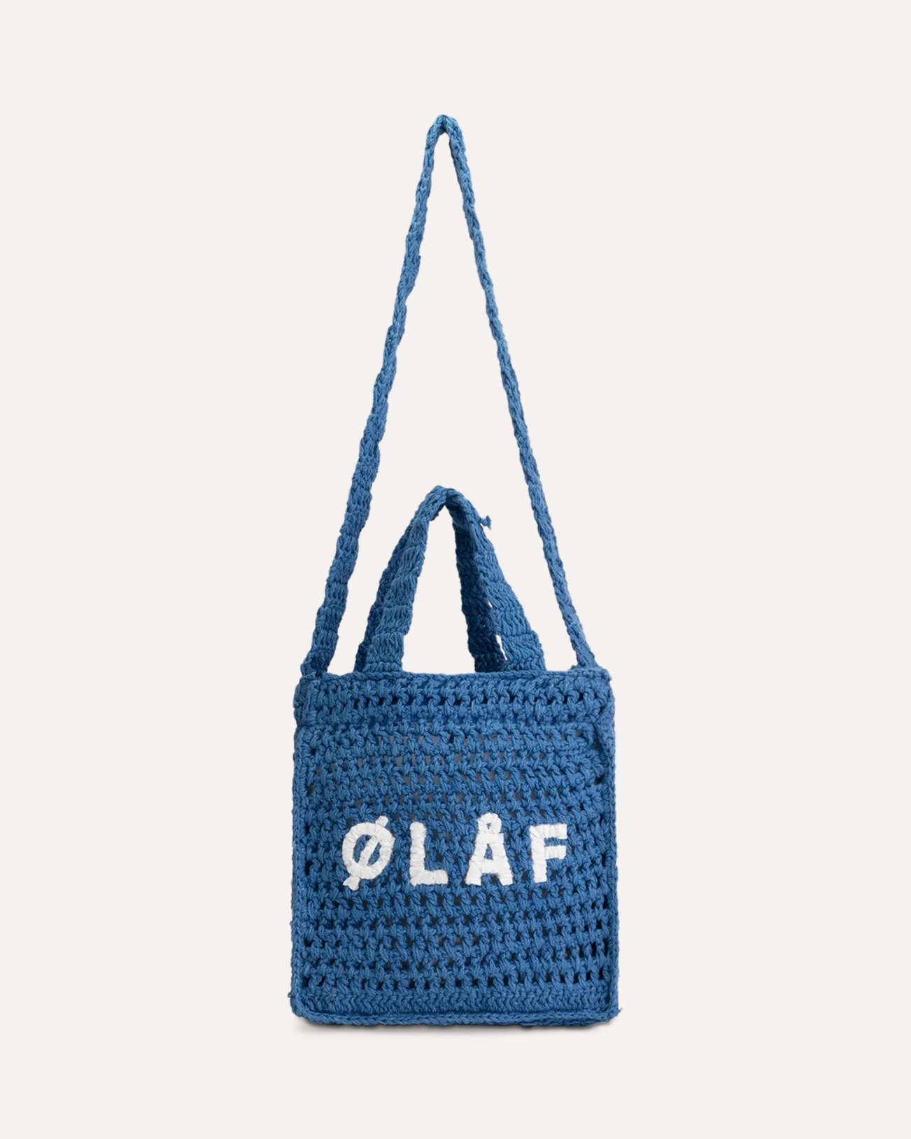 Olaf Hussein Mini Crochet Tote Bag BLAUW 1