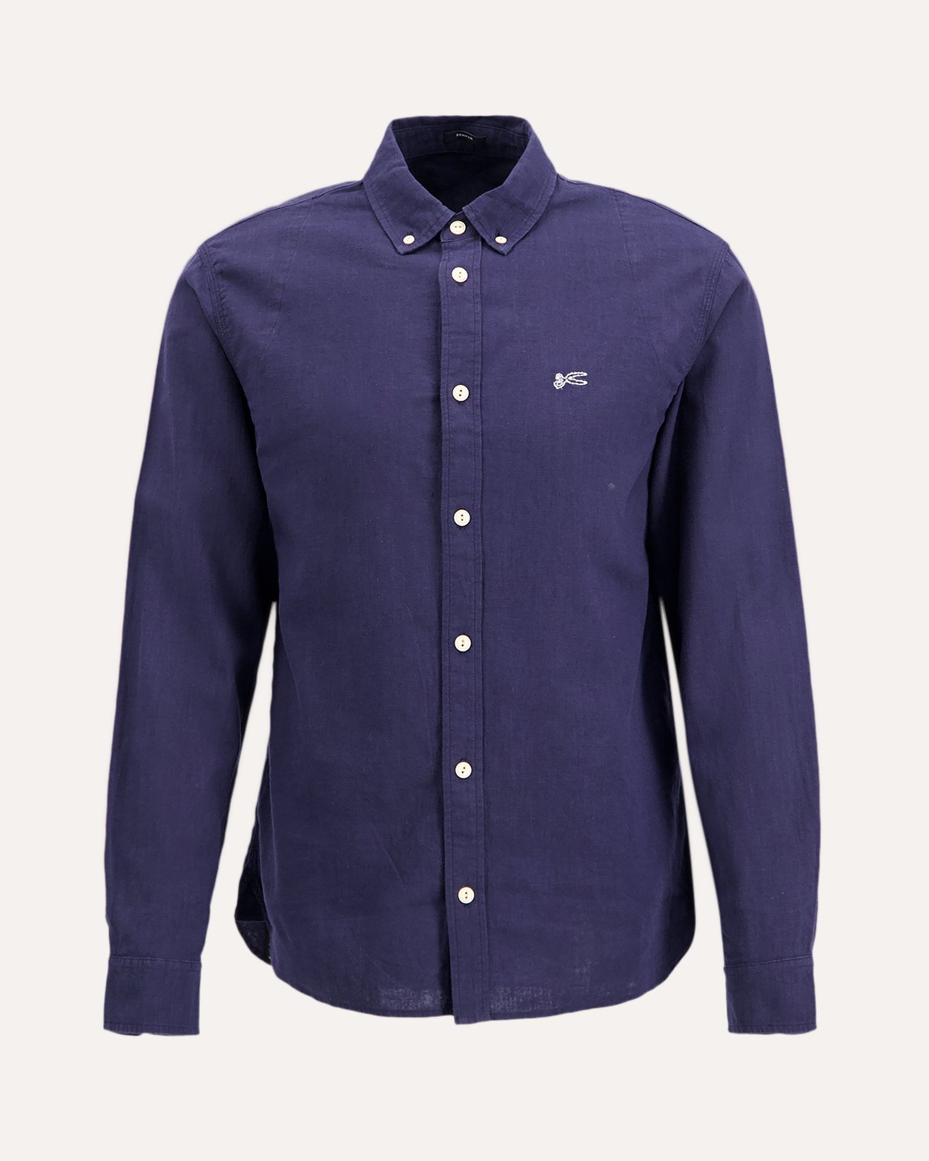 Denham Scissor Button Down Shirt Lc DONKERBLAUW 1