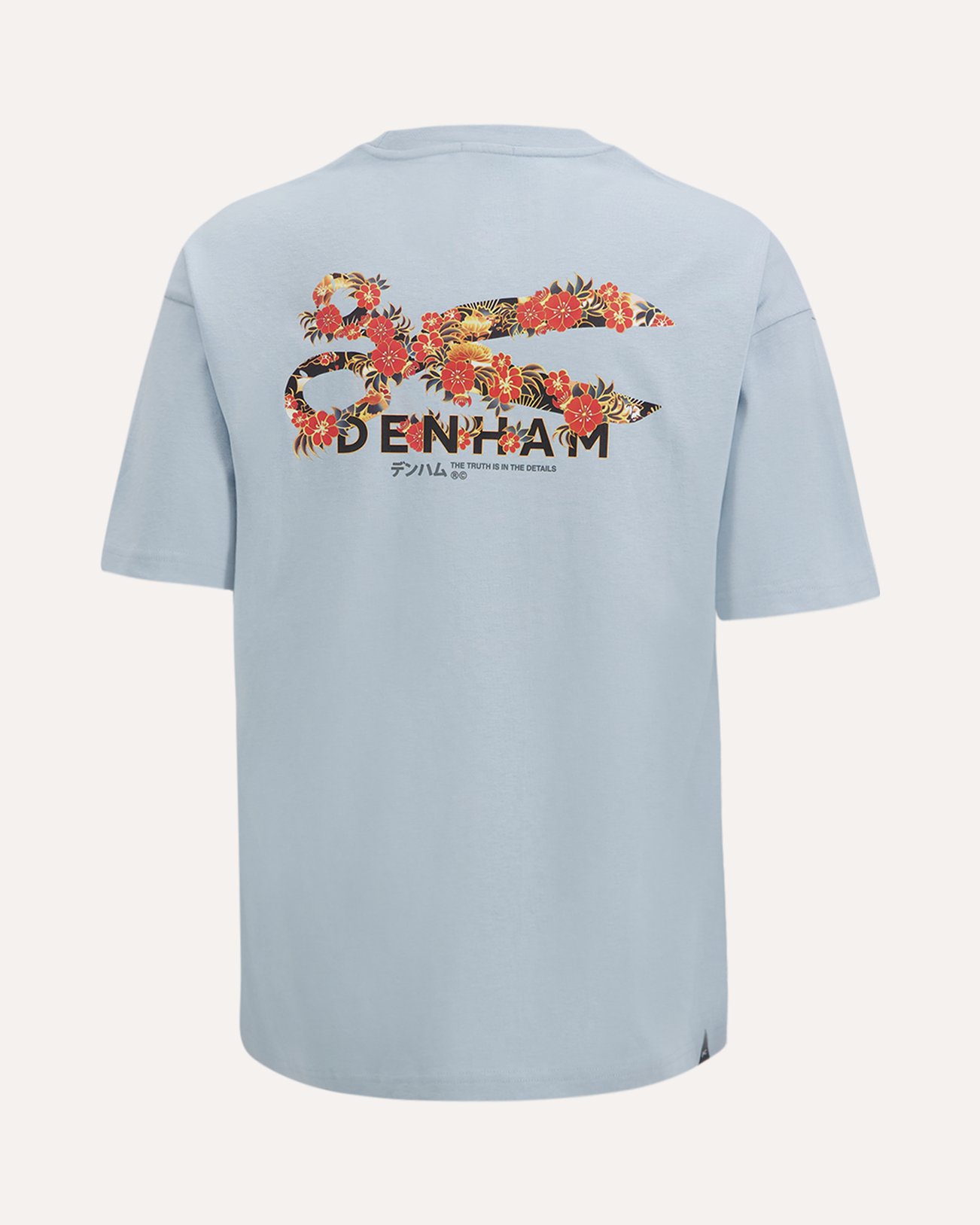 Denham Flowy Graphic Tee Lwj BLAUW 1