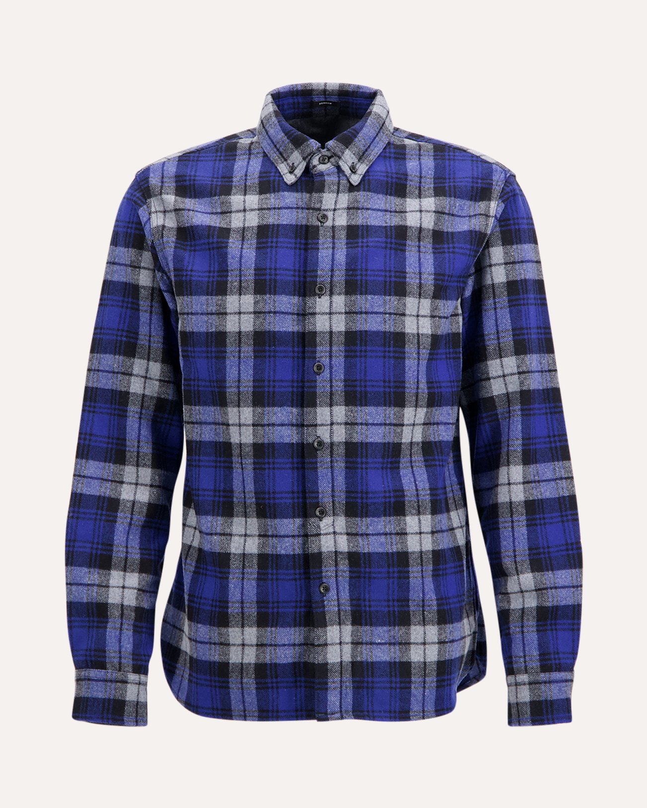 Denham Joe Shirt Chk BLAUW 1