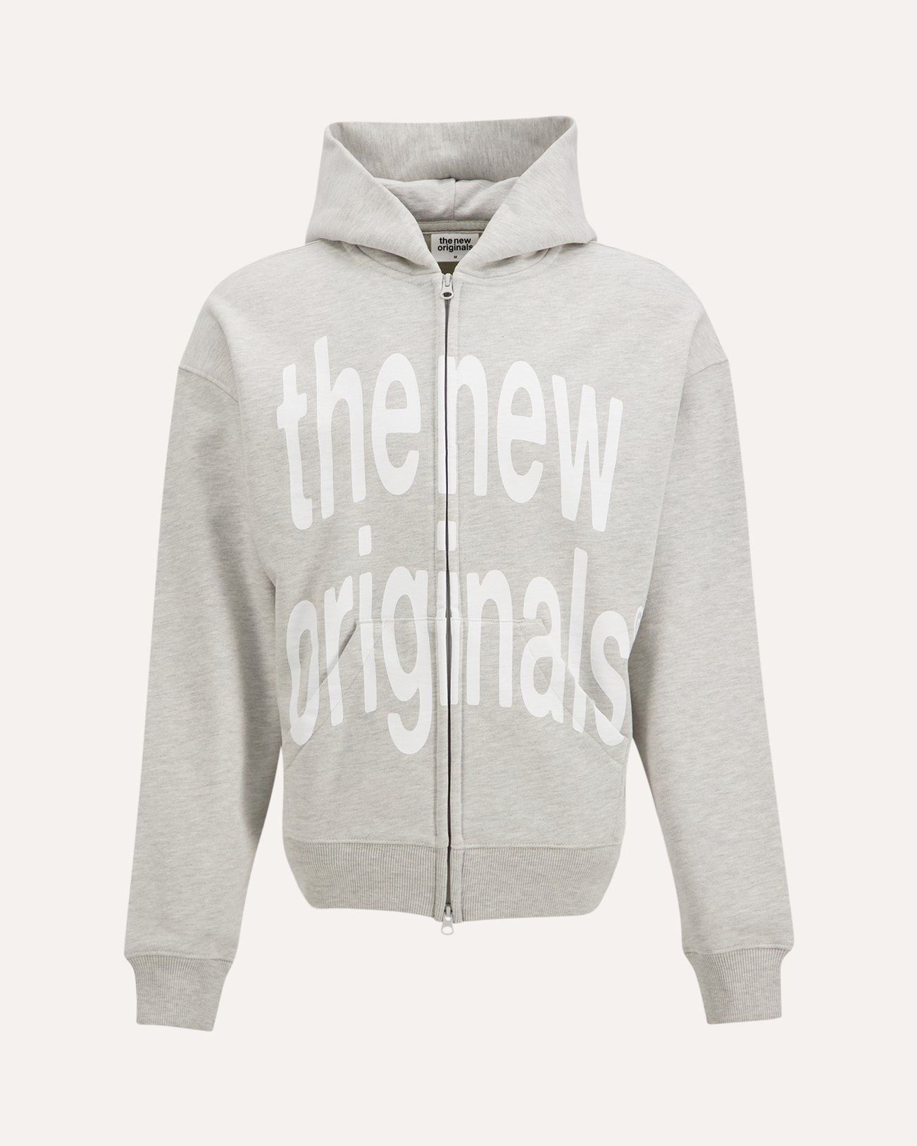The New Originals Big Logo Zip Up Hoodie LICHTGRIJS 1