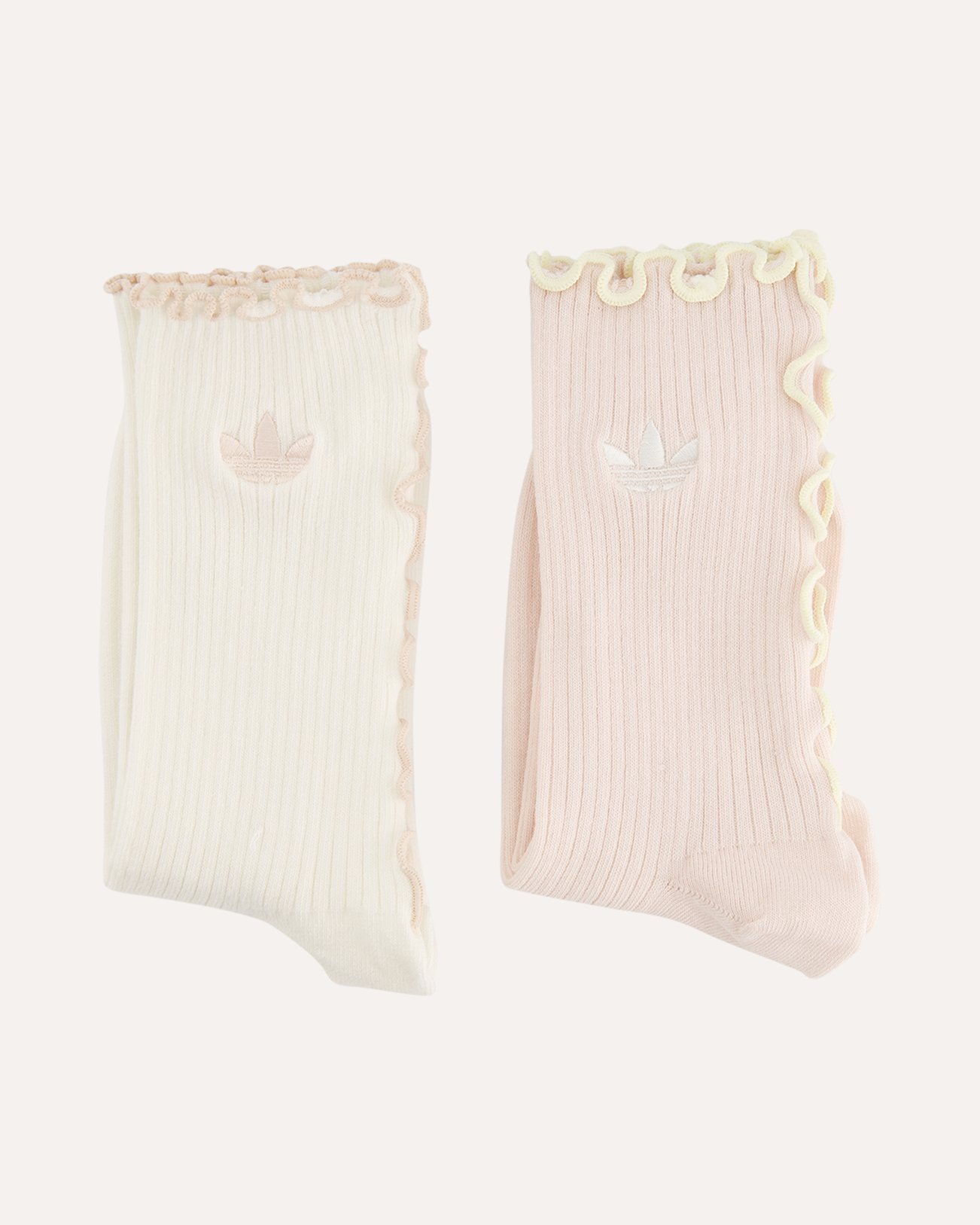 adidas Ruffle Crew Socks 2P WIT 1