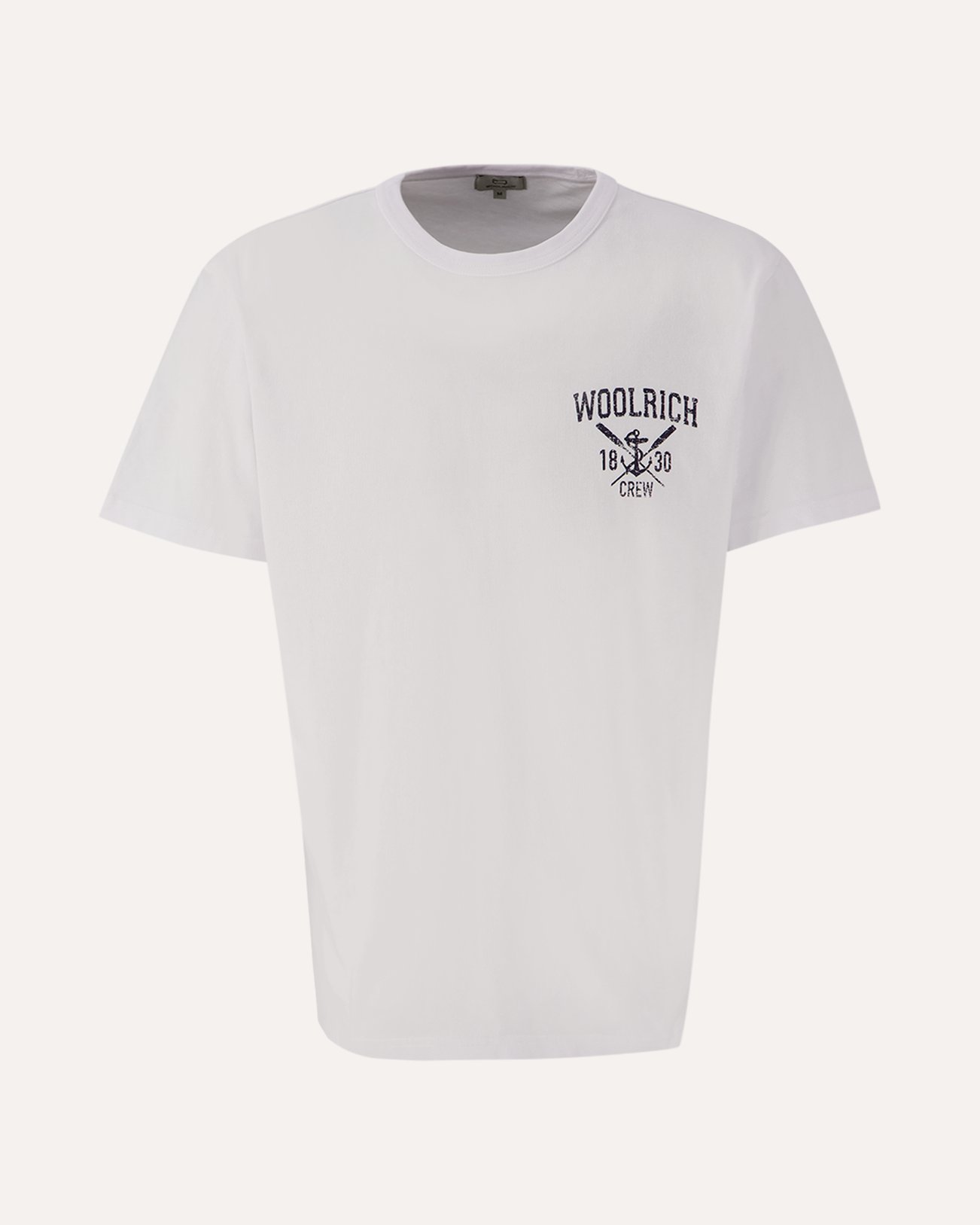 Woolrich Navy Logo T-Shirt WIT 1