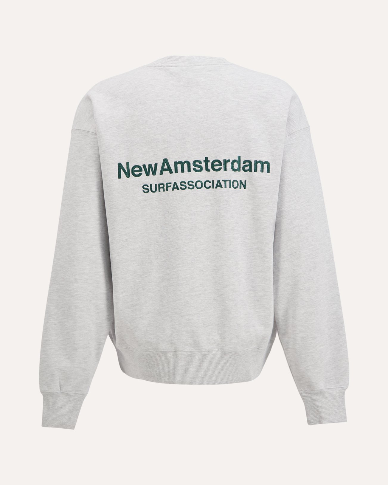 New Amsterdam Surf Association Logo Crewneck LICHTGRIJS 1
