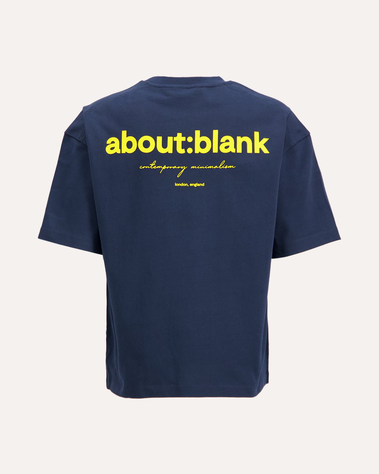 about:blank Box T Shirt DONKERBLAUW 1