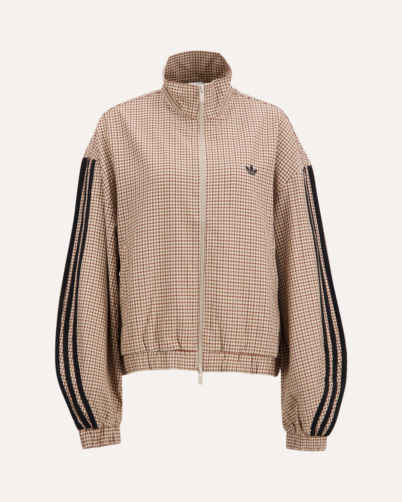 adidas Badigirl Checks Track Top BEIGE 1