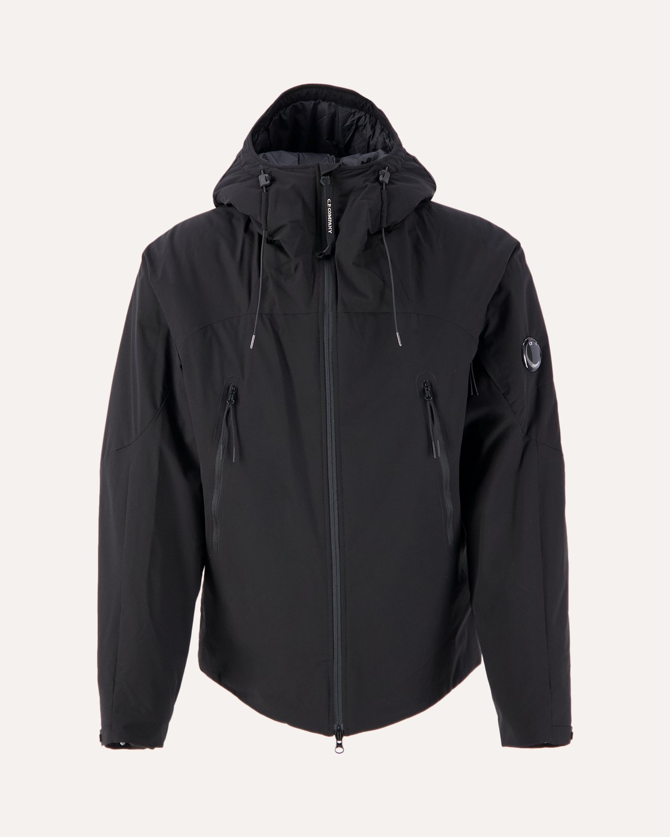 C.P. Company Pro-Tek Padded Hooded Jacket ZWART 1