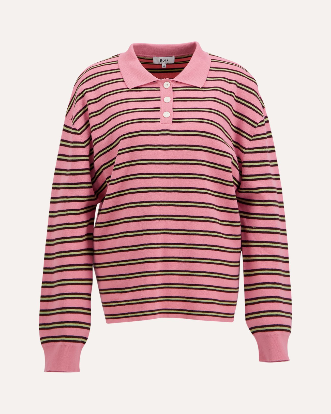 Boii Studios Adanne Polo Knit ROSE 1