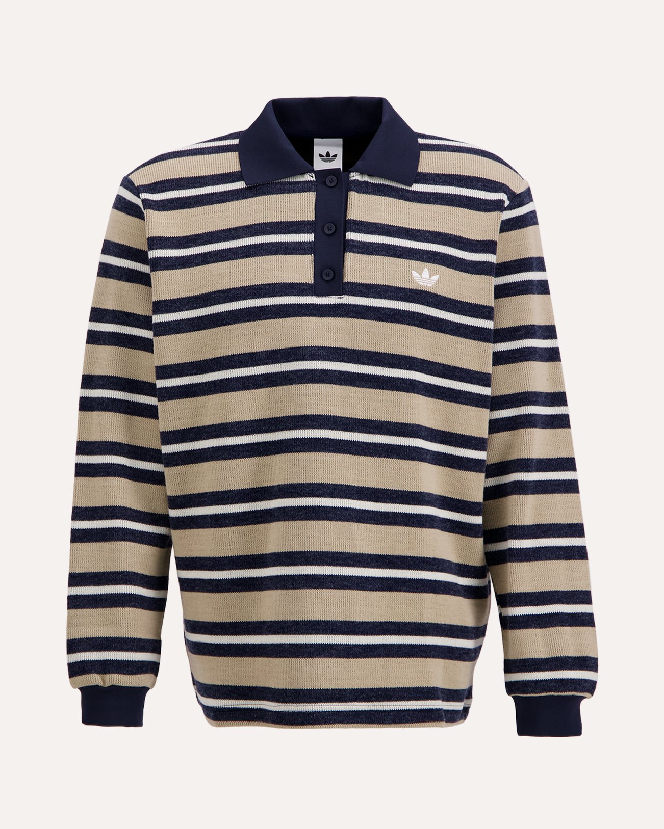 adidas Striped Polo BEIGE 1