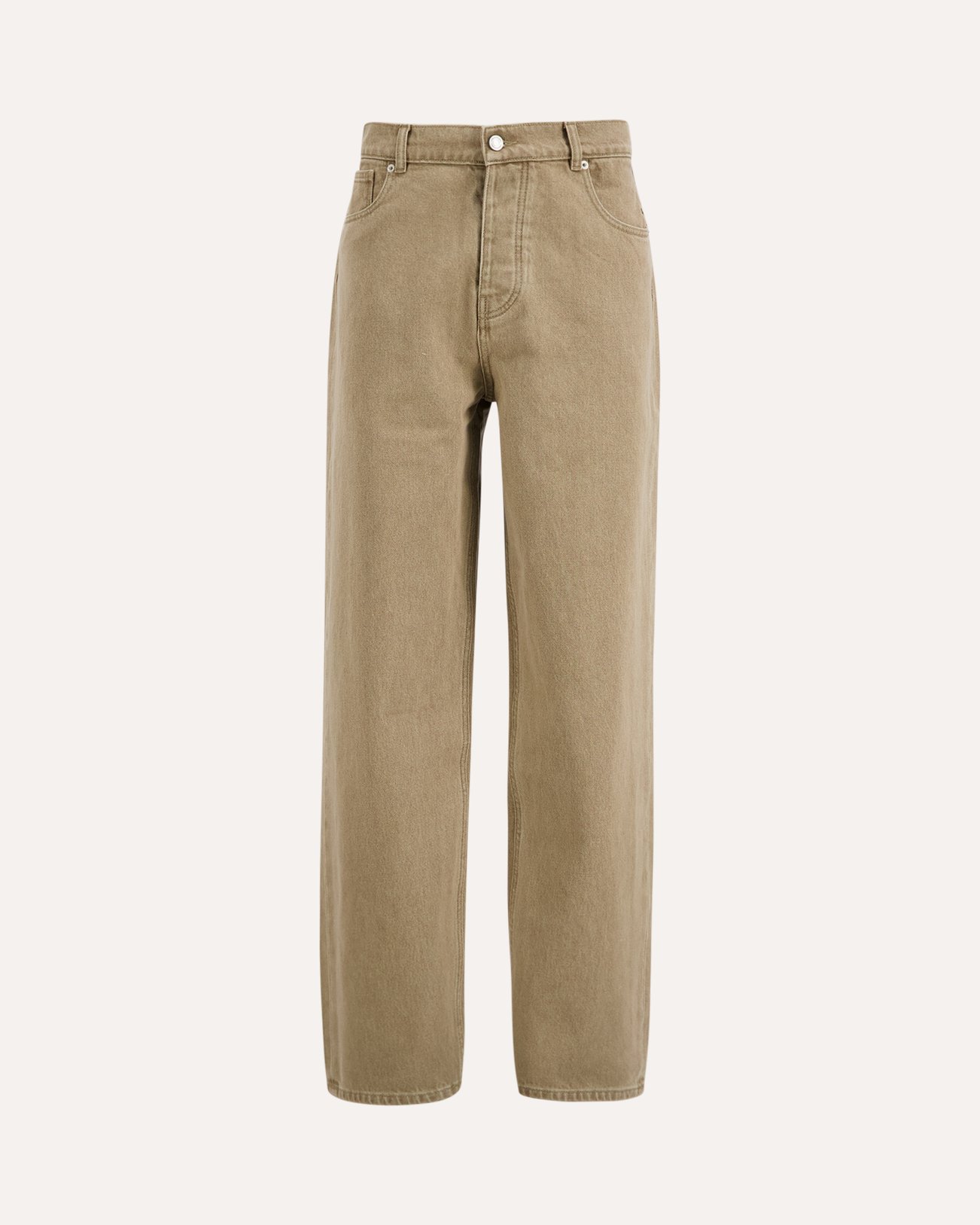 Drole de Monsieur Washed Khaki Straight Jeans KHAKI 1