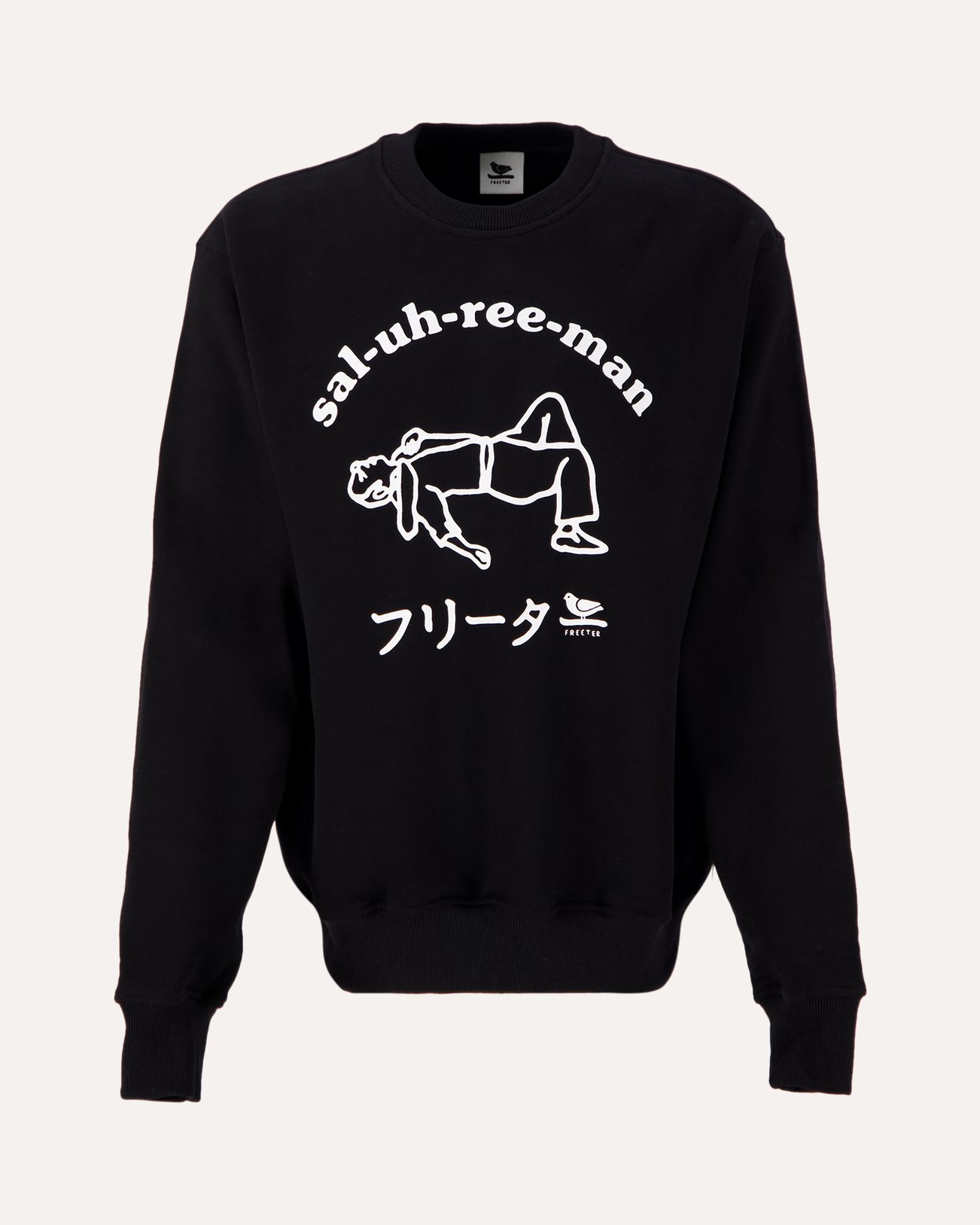 Freeter Saluhreeman Crewneck ZWART 1