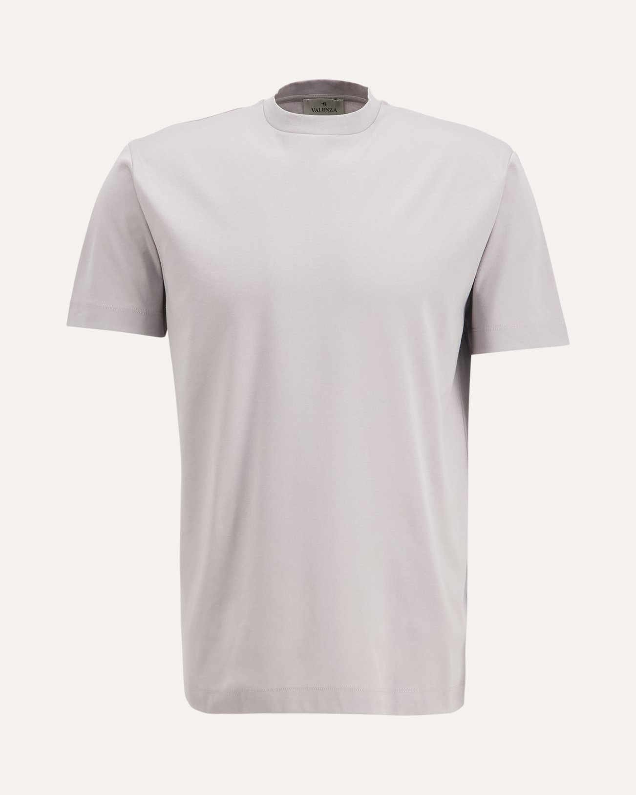 Valenza Interlock Supima T-Shirt LICHTGRIJS 1