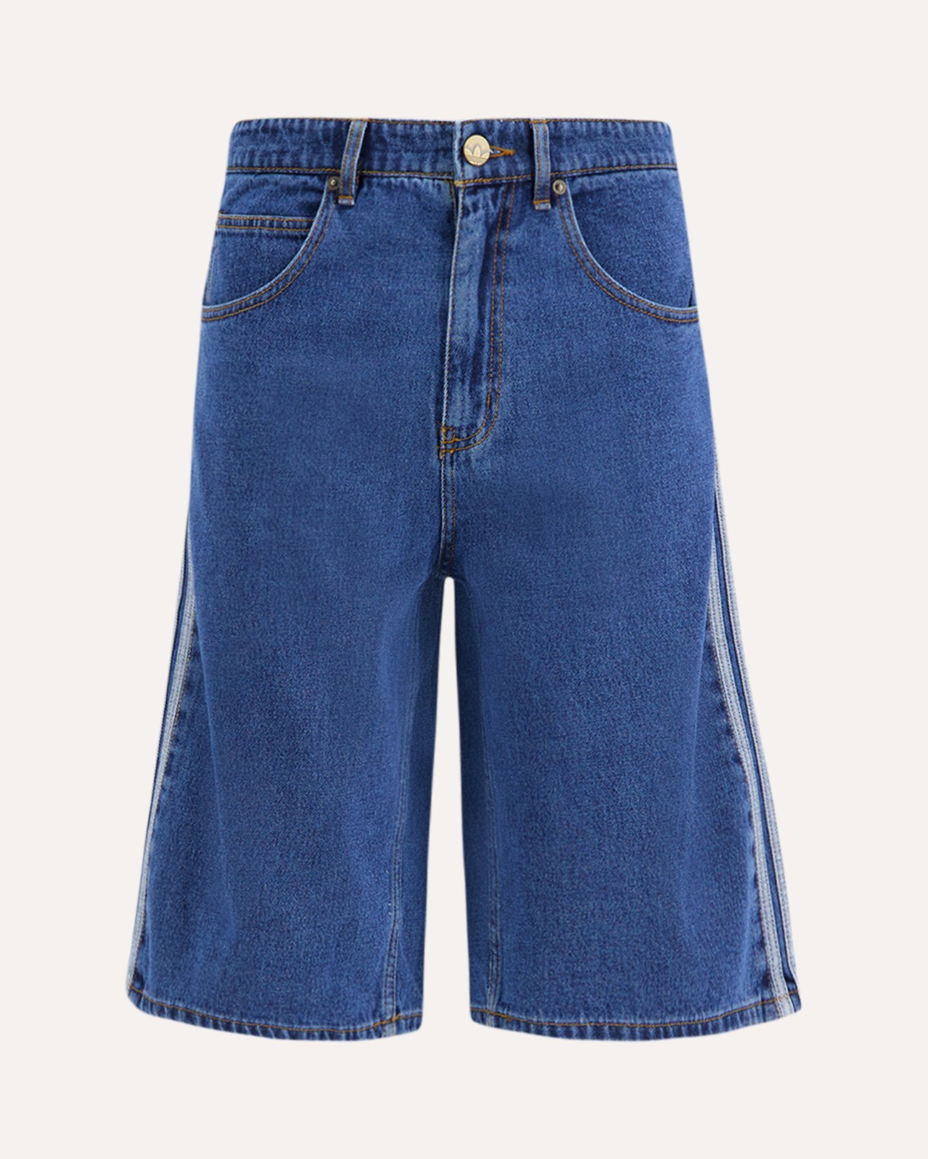 adidas Firebird Denim Short BLAUW 1