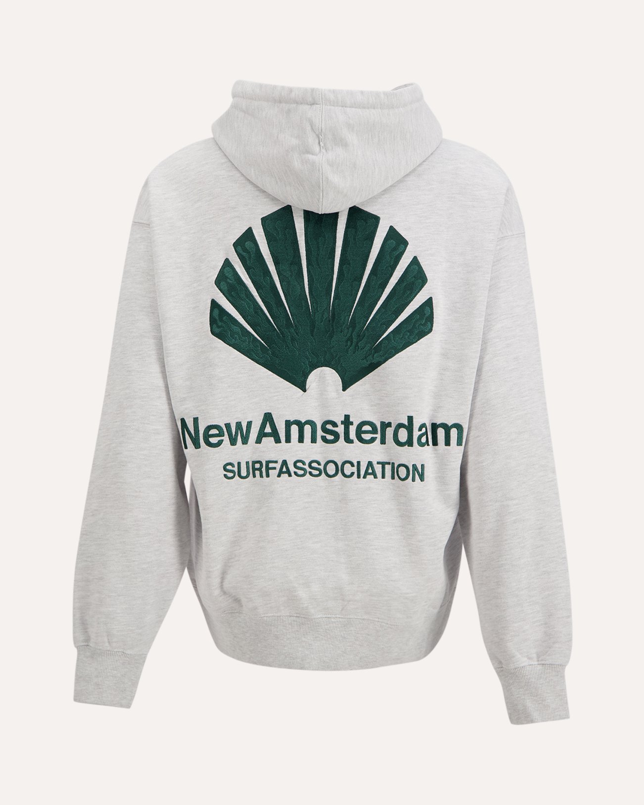 New Amsterdam Surf Association Logo Hoodie LICHTGRIJS 1
