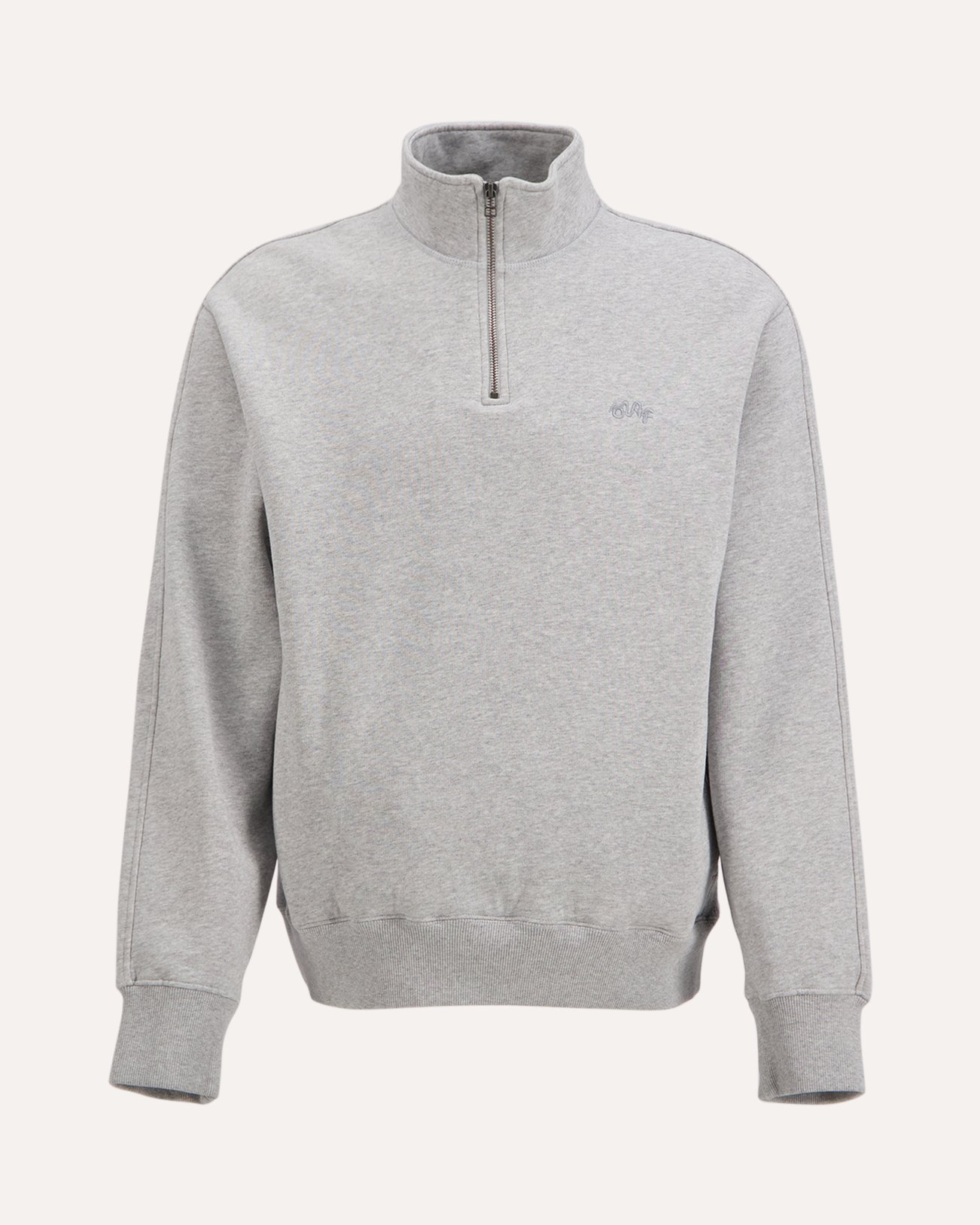 OLAF Signature Zip Mock GRIJS 1