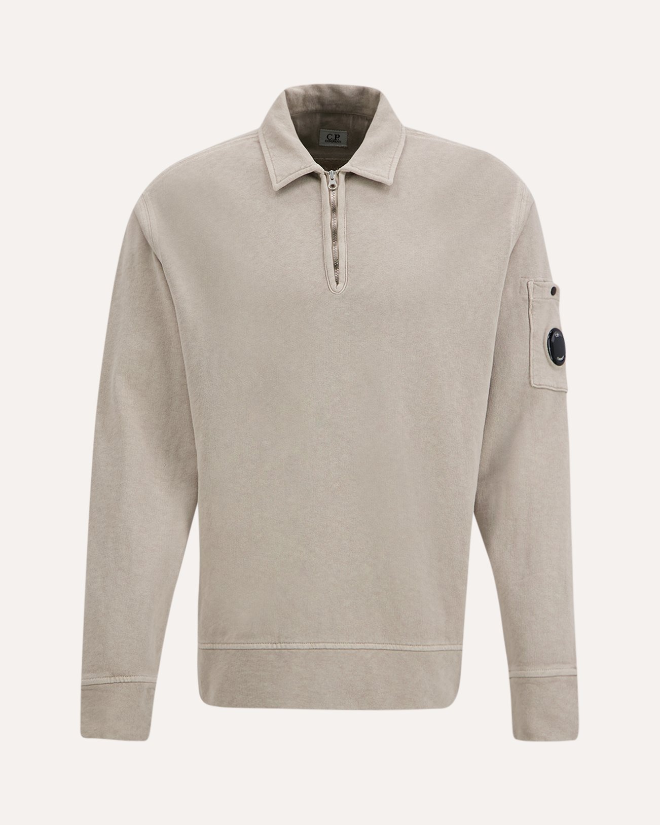 C.P. Company Halfzip Sweater LICHTGRIJS 1