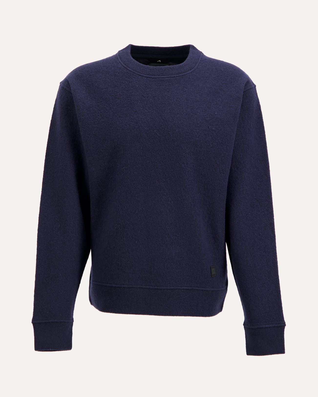 Cesar Equipment Seaham Boiled Wool Crew DONKERBLAUW 1