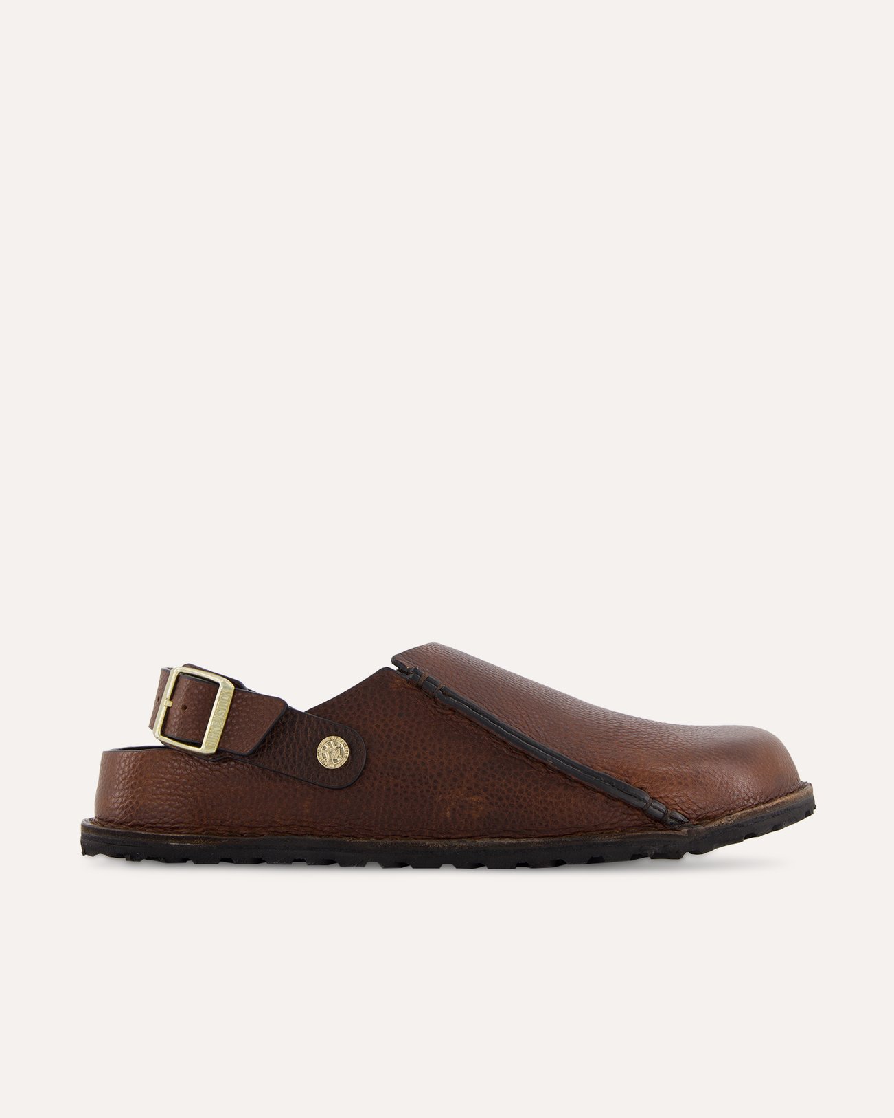 Birkenstock Lutry Premium Leather Narrow DONKERBRUIN 1