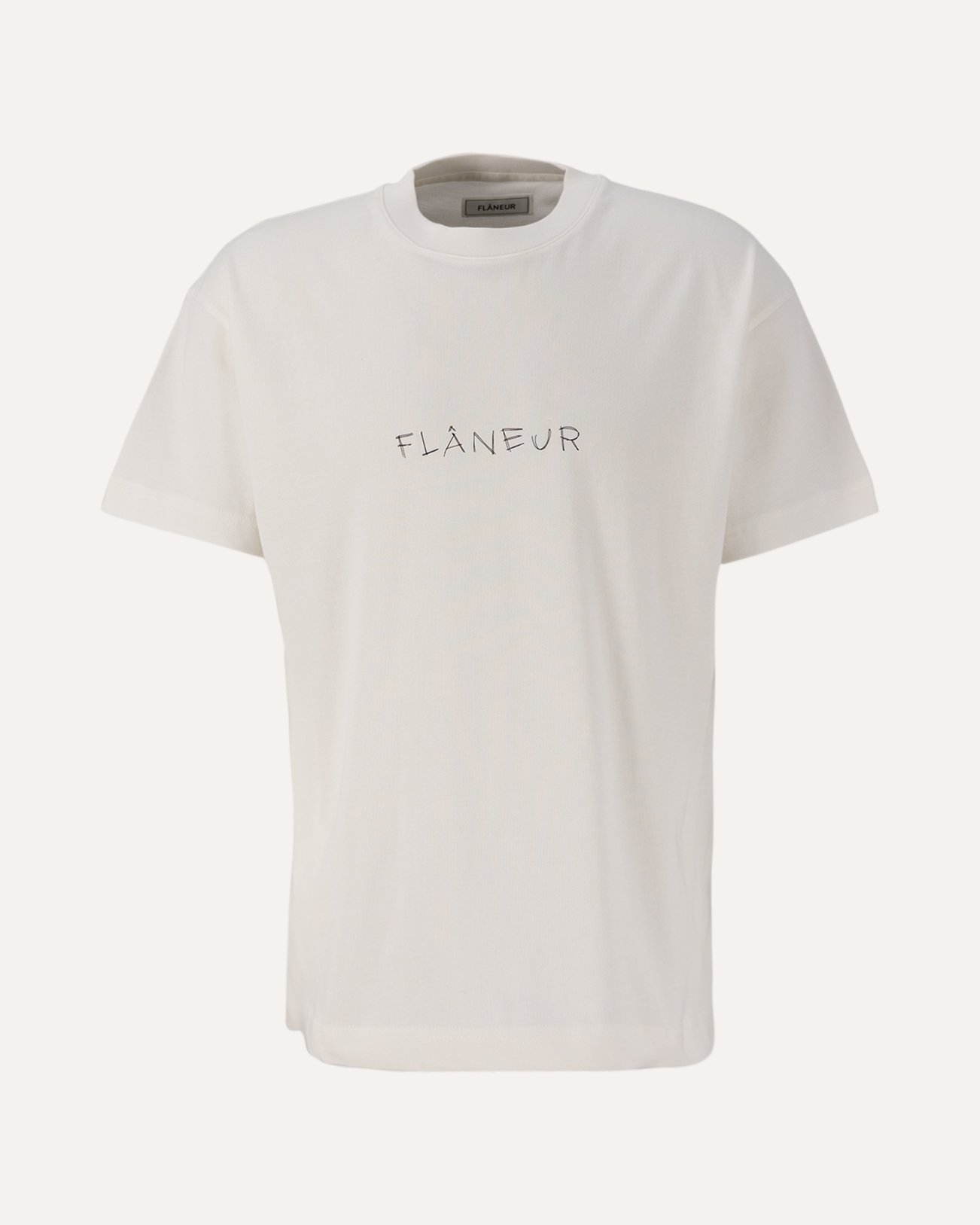 Flaneur Scribble T-Shirt WIT 1