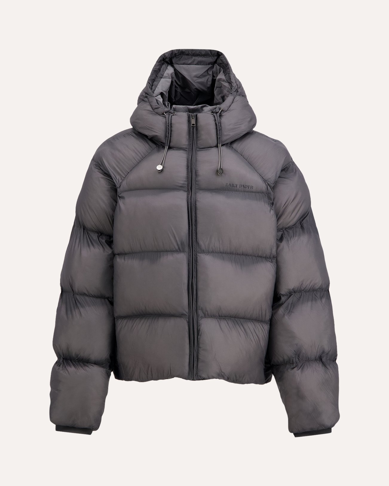 Daily Paper Raglan Sleeve Dias Puffer Jacket ZWART 1