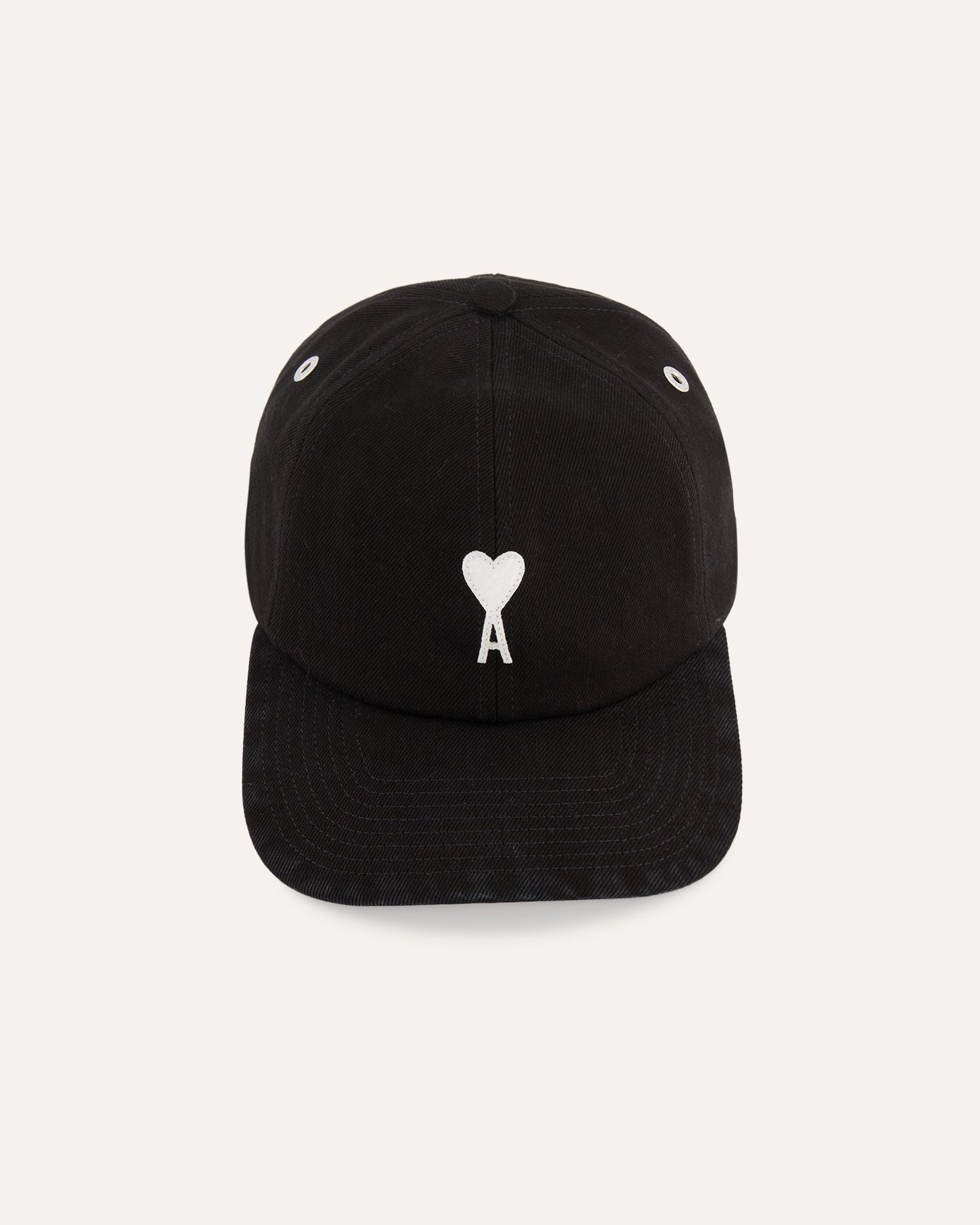 AMI Paris Casquette Ami De Coeur Feutre ZWART 1