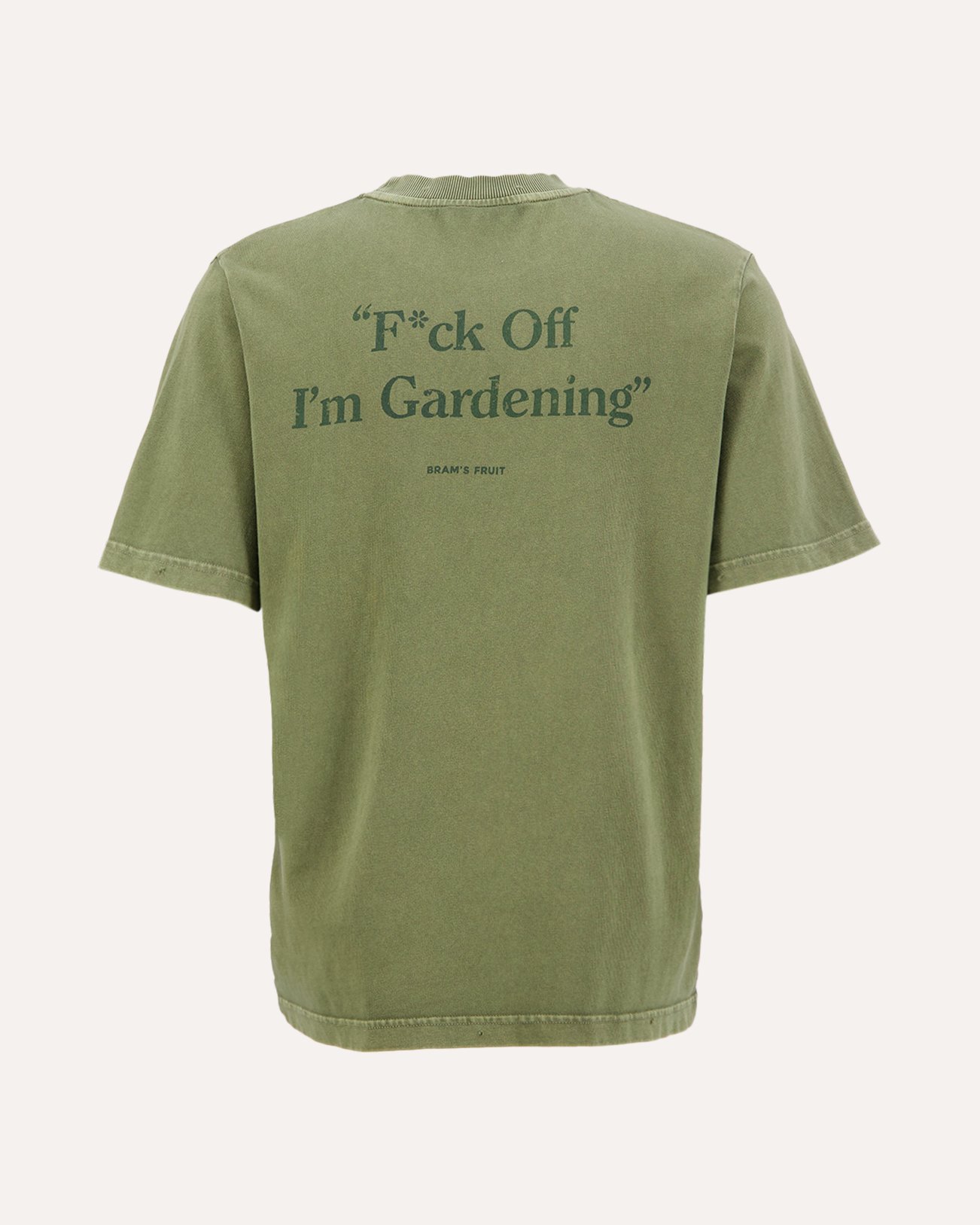 Brams Fruit “F*Ck Off” T-Shirt Distressed GROEN 1
