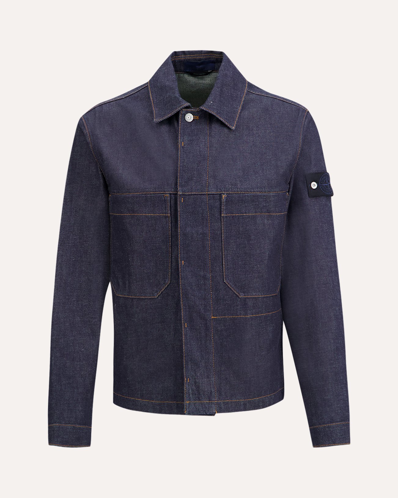 Stone Island S00J8 Worker Jas DENIM 1