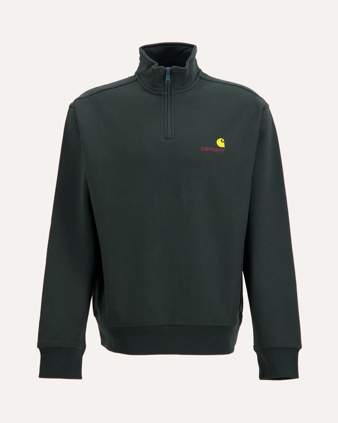 Carhartt Half Zip American Script Sweat ANTHRACIET 1