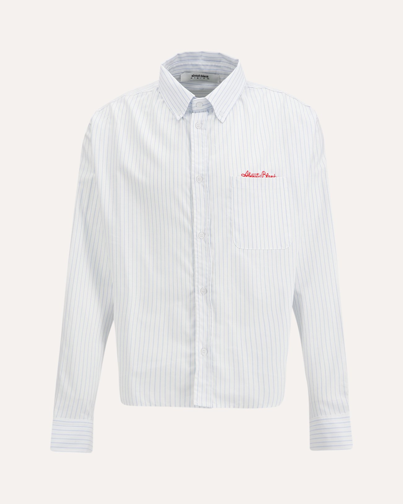 about:blank Oxford Script Shirt WIT 1