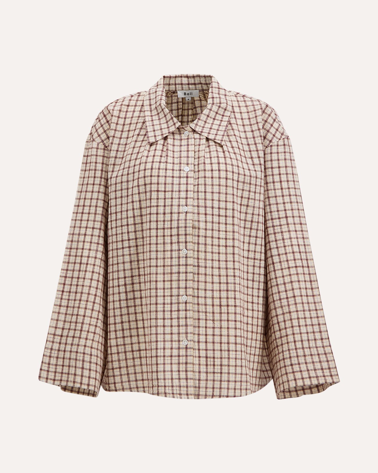 Boii Studios Tinsi Check Shirt ROOD 1