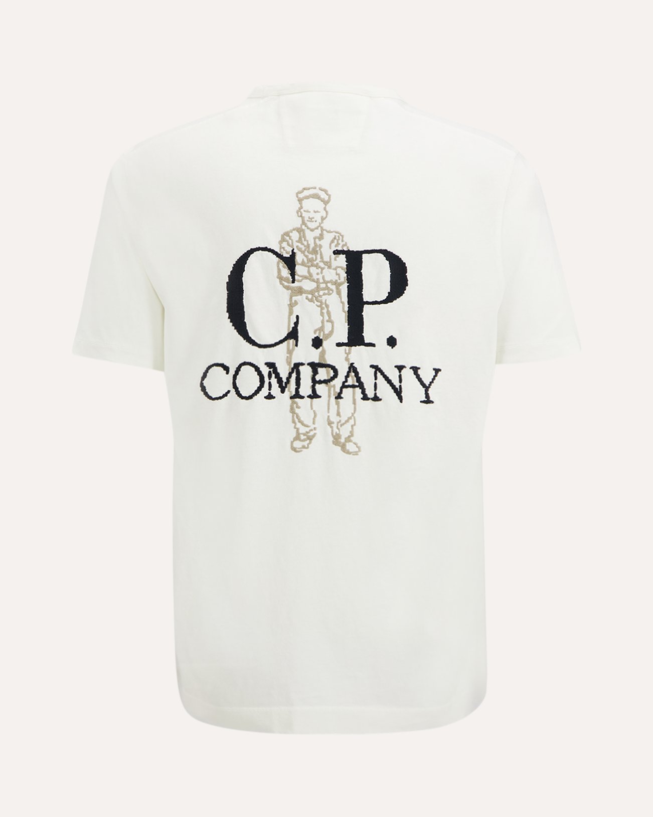 C.P. Company Print T-Shirt CREME 1