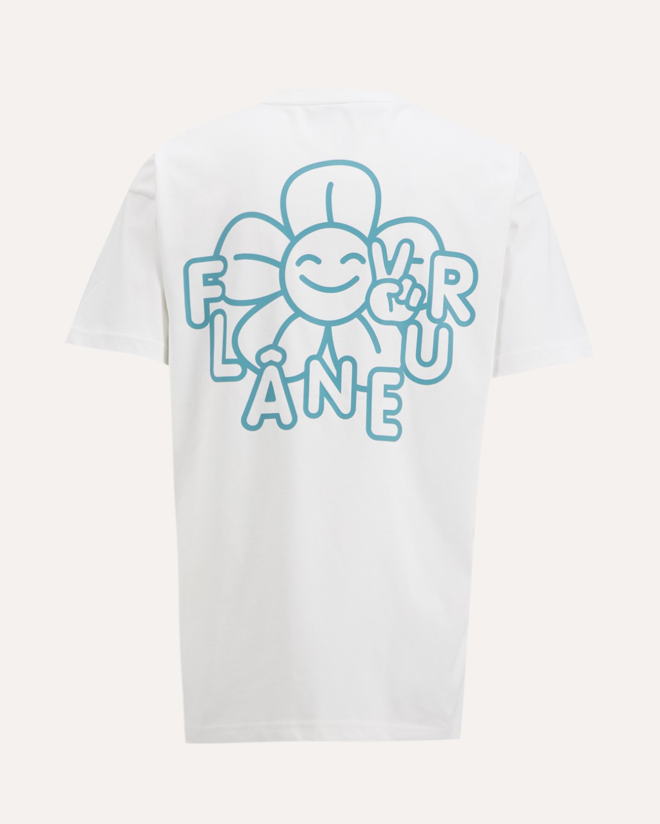 Flaneur Happy Flower T-Shirt WIT 1
