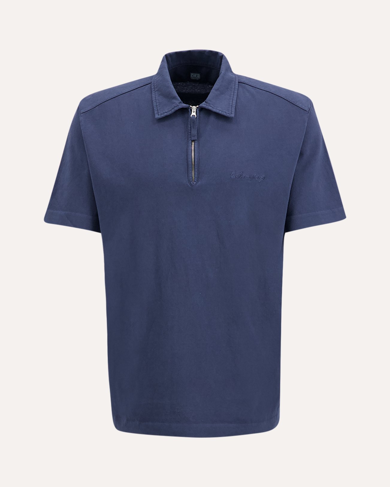 C.P. Company Polo Met Rits DONKERBLAUW 1